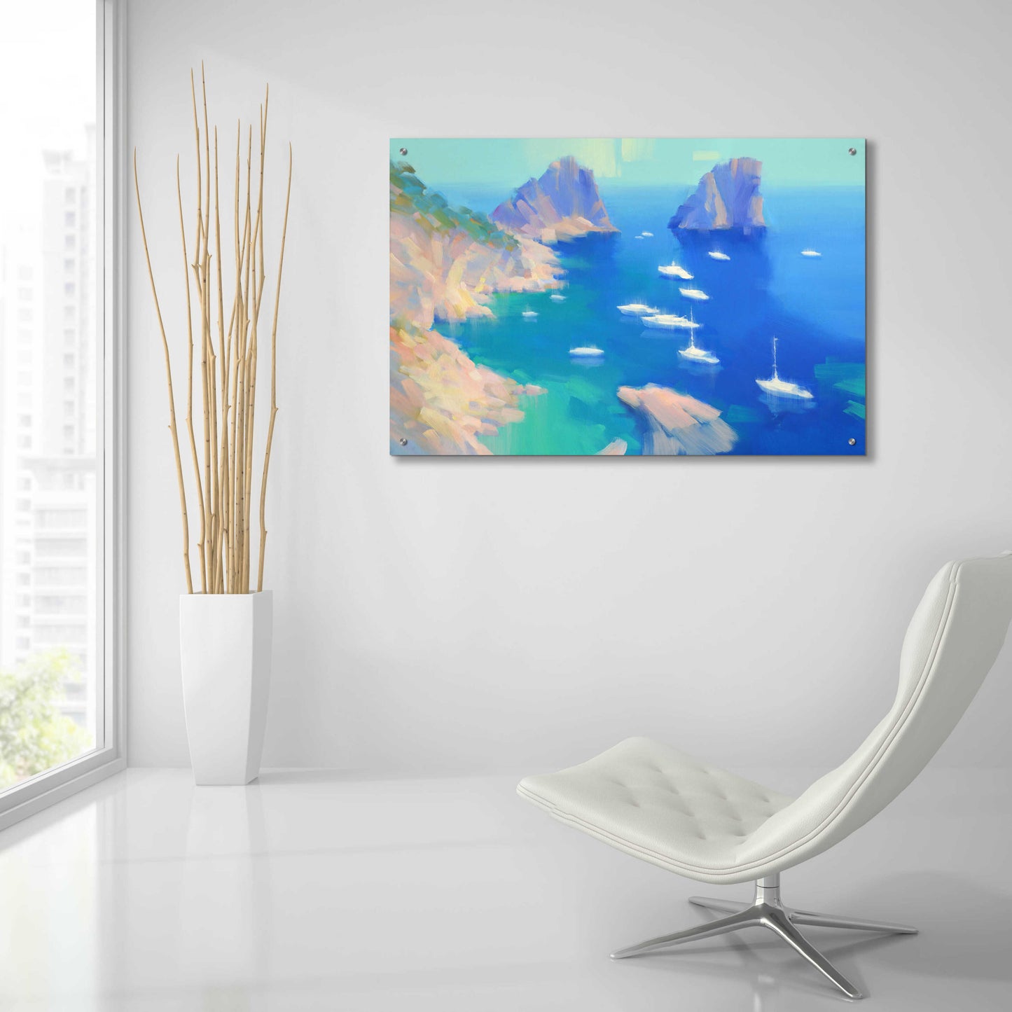 Epic Art 'Capri II' by Alex Hook Krioutchkov, Acrylic Glass Wall Art,36x24