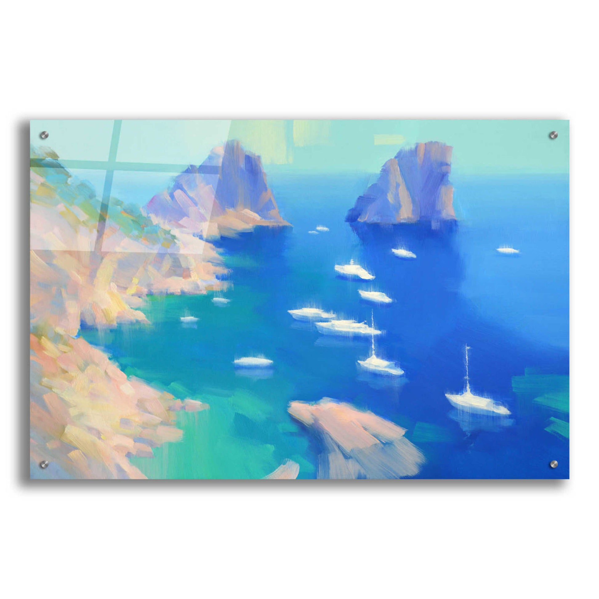 Epic Art 'Capri II' by Alex Hook Krioutchkov, Acrylic Glass Wall Art,36x24