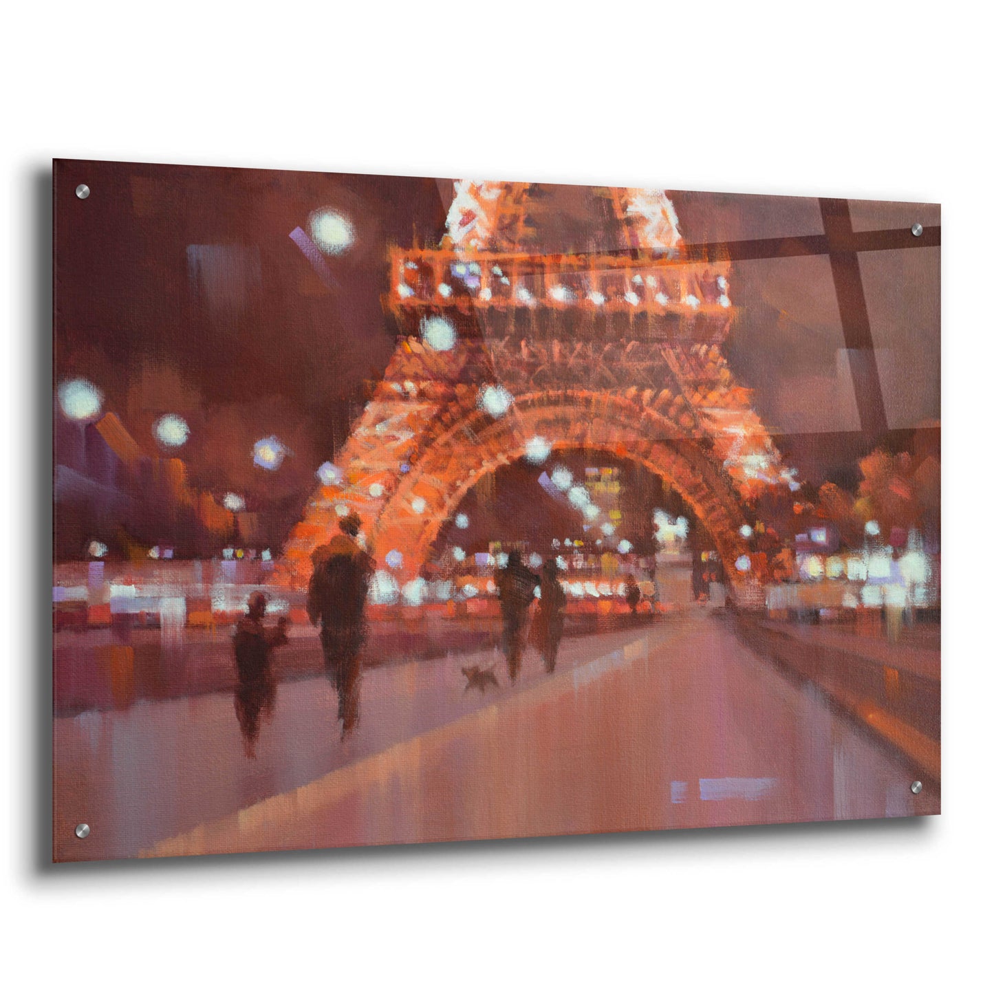 Epic Art 'Paris at Night' by Alex Hook Krioutchkov, Acrylic Glass Wall Art,36x24