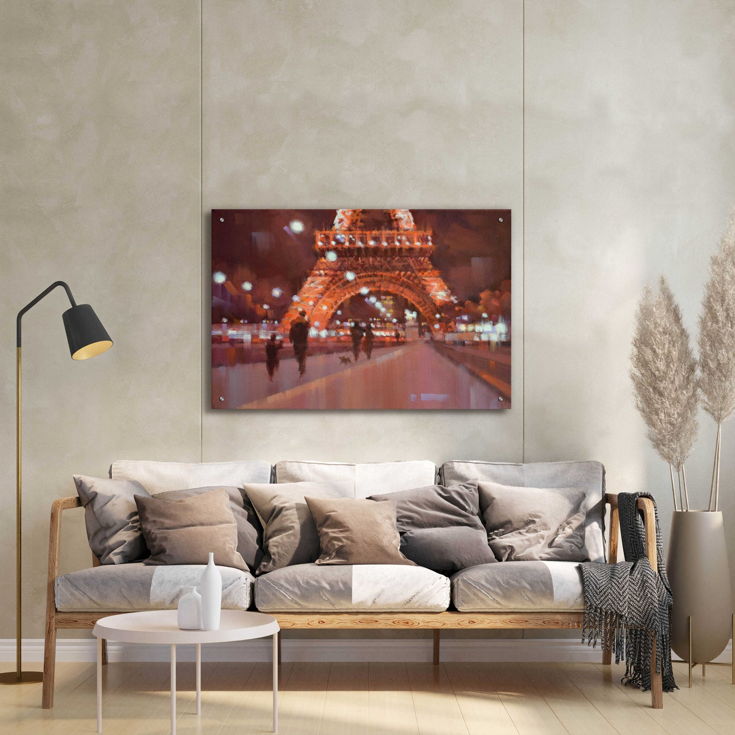 Epic Art 'Paris at Night' by Alex Hook Krioutchkov, Acrylic Glass Wall Art,36x24