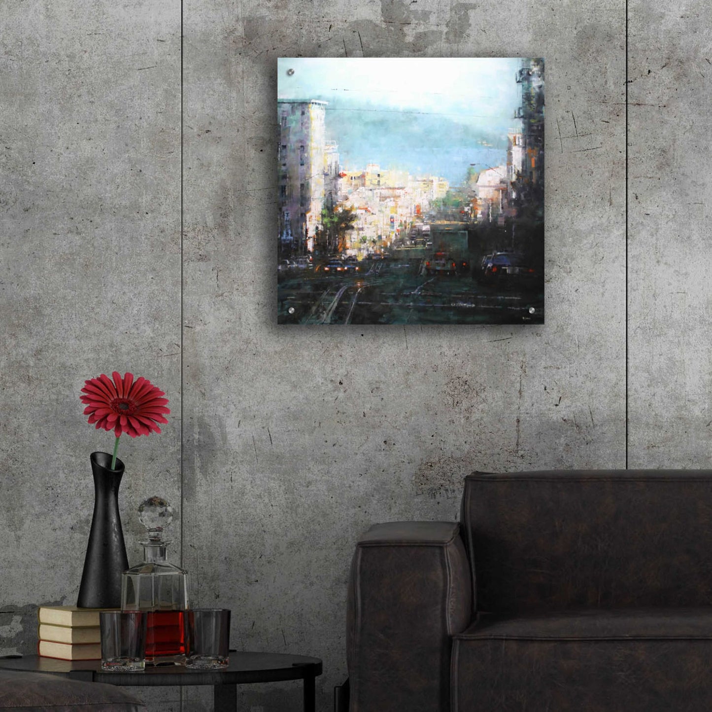 Epic Art 'Bay Mist' by Mark Lague, Acrylic Glass Wall Art,24x24