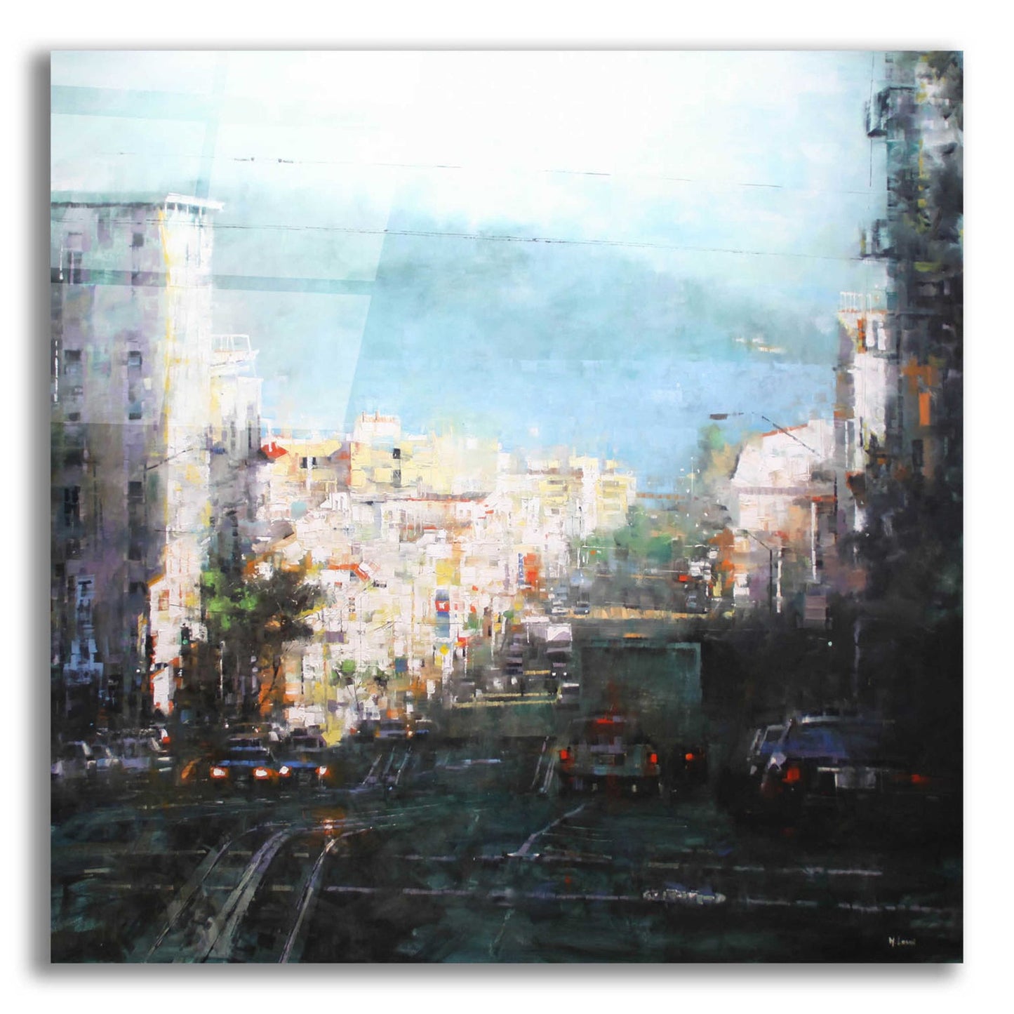 Epic Art 'Bay Mist' by Mark Lague, Acrylic Glass Wall Art