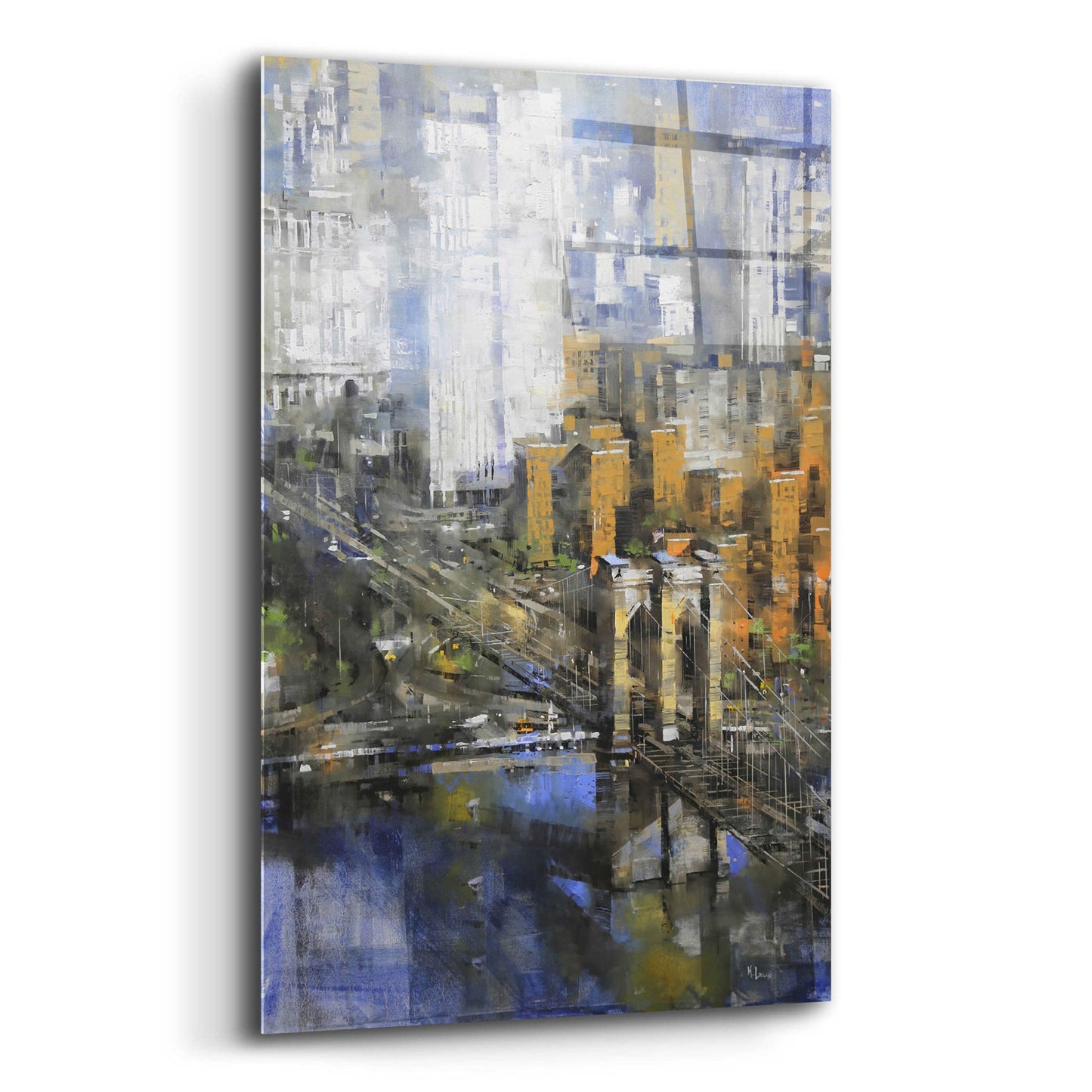 Epic Art 'Brooklyn Bridge 2' by Mark Lague, Acrylic Glass Wall Art,12x16