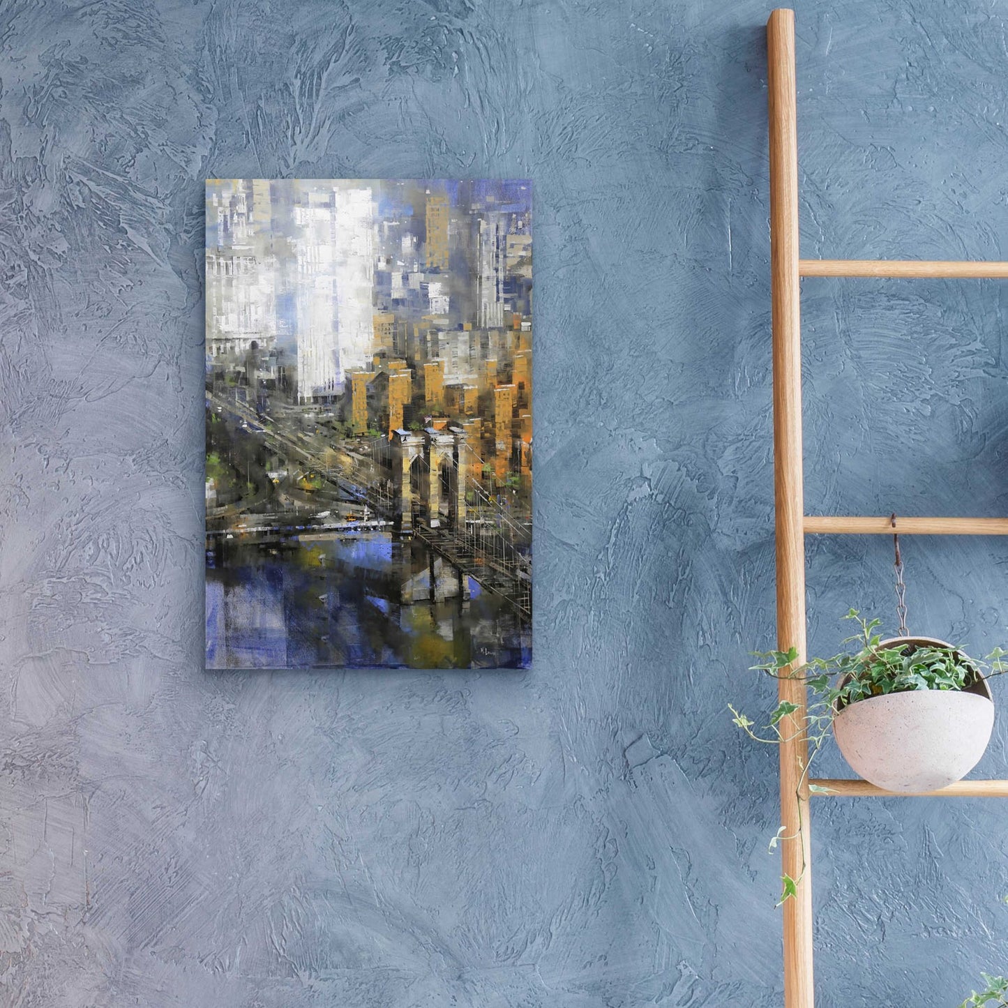 Epic Art 'Brooklyn Bridge 2' by Mark Lague, Acrylic Glass Wall Art,16x24