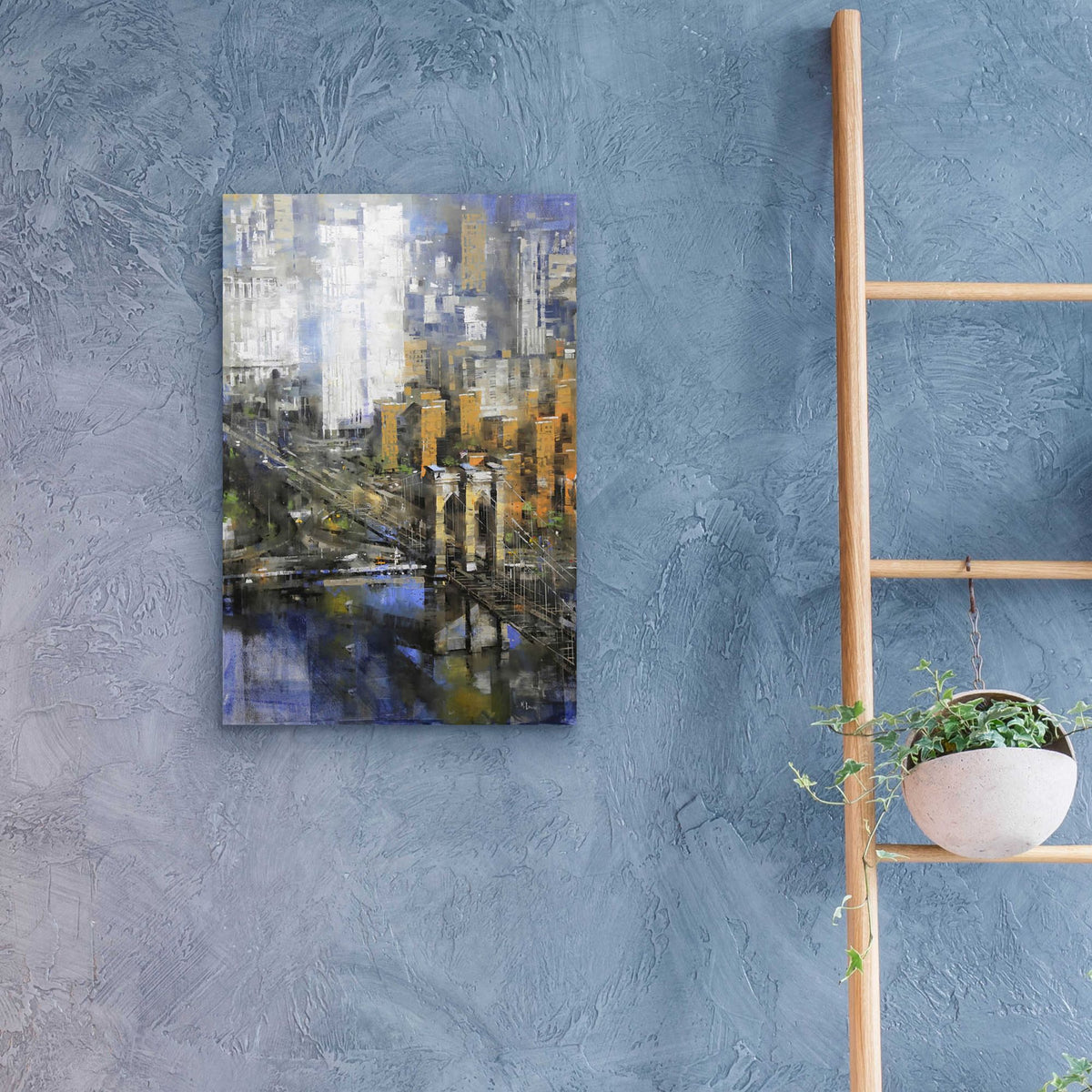 Epic Art 'Brooklyn Bridge 2' by Mark Lague, Acrylic Glass Wall Art,16x24