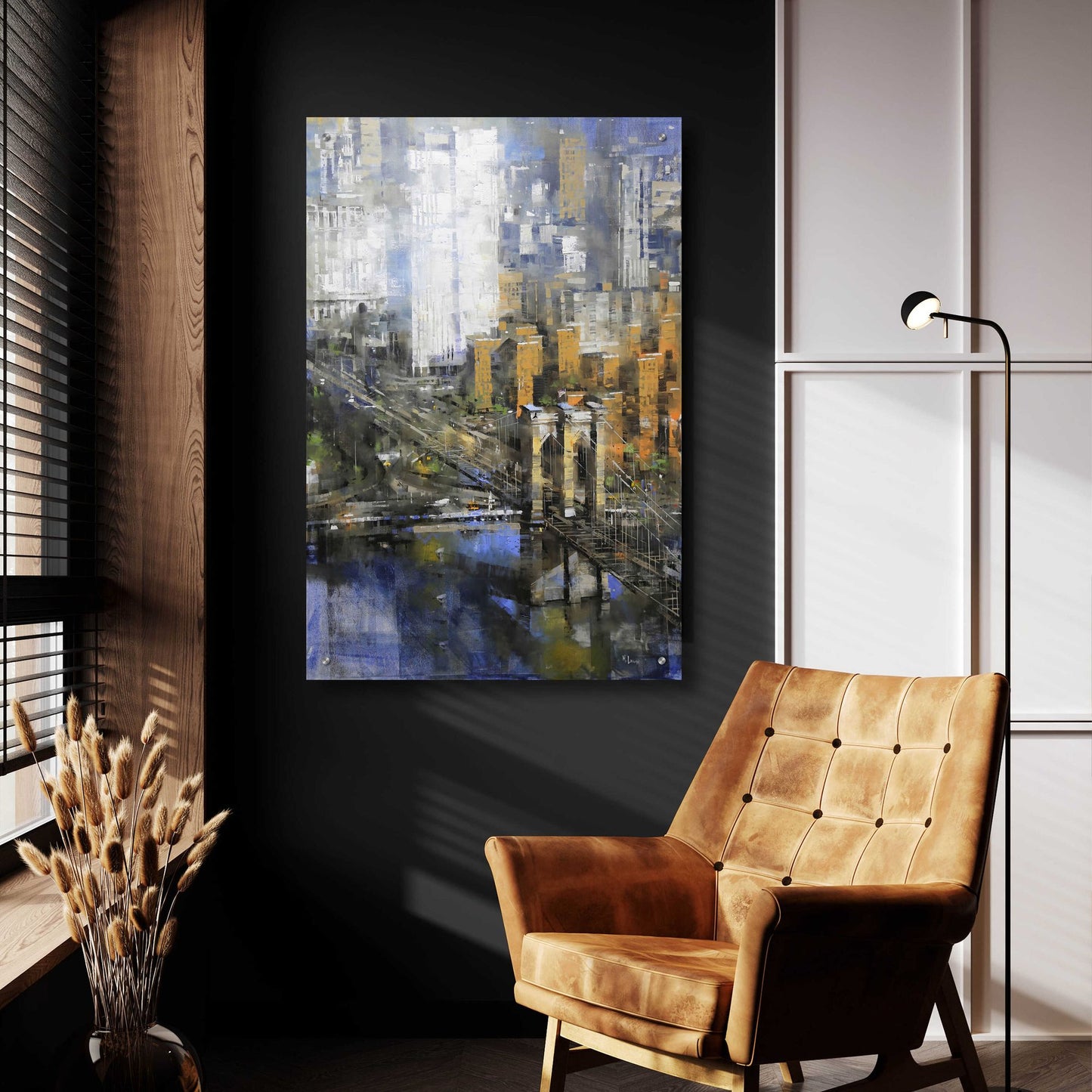 Epic Art 'Brooklyn Bridge 2' by Mark Lague, Acrylic Glass Wall Art,24x36