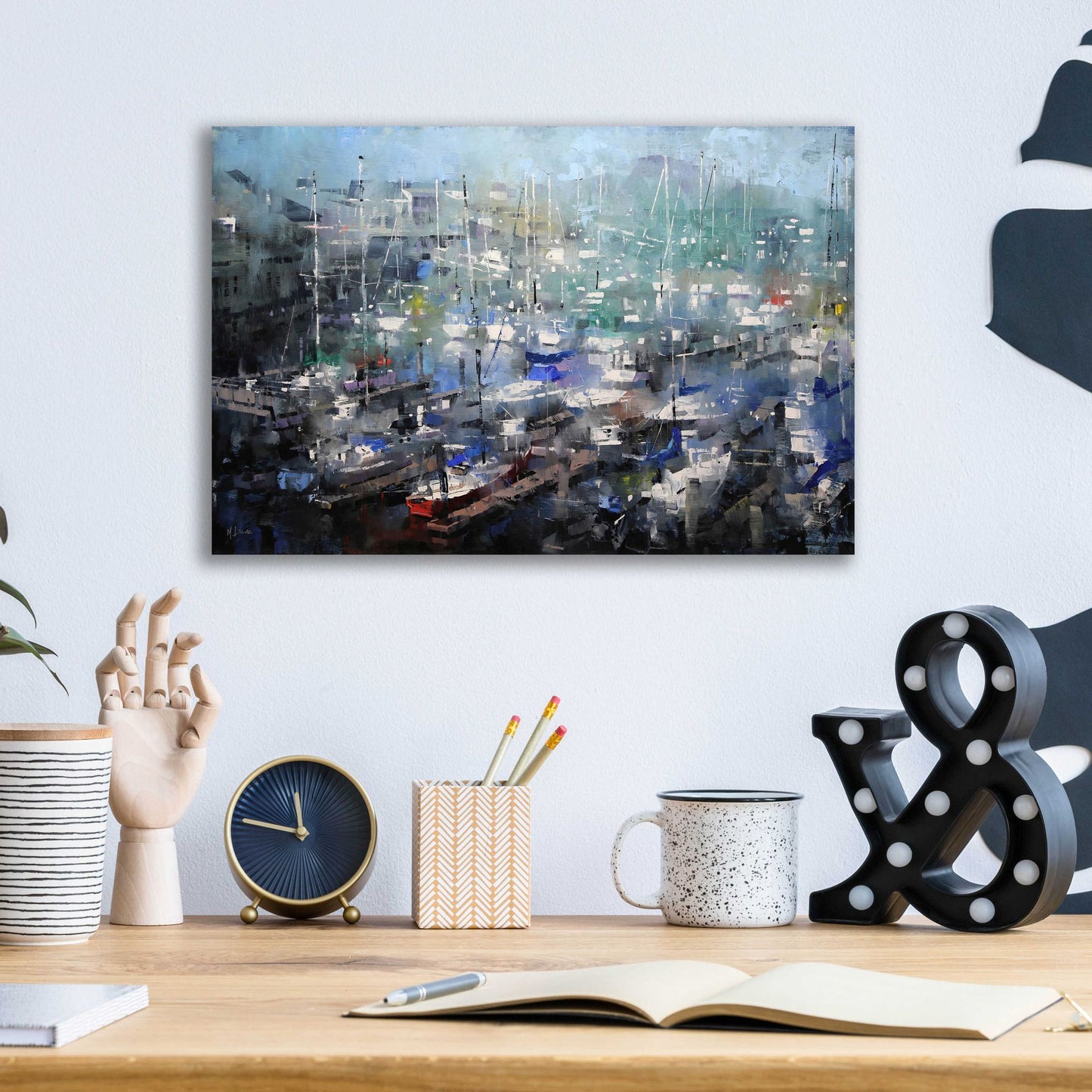 Epic Art 'Fisherman’s Wharf' by Mark Lague, Acrylic Glass Wall Art,16x12