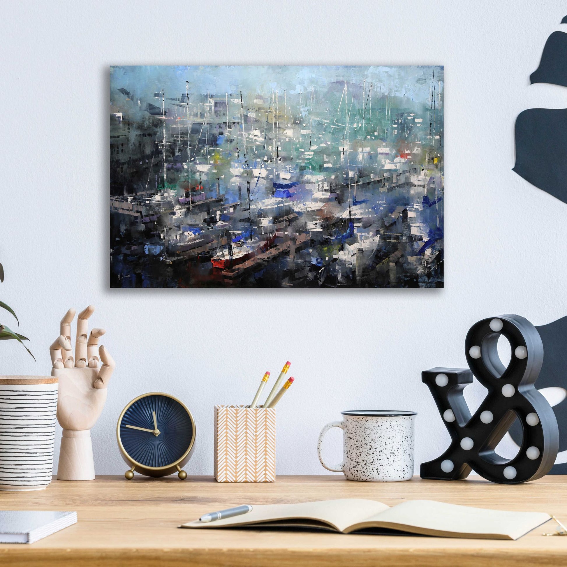 Epic Art 'Fisherman’s Wharf' by Mark Lague, Acrylic Glass Wall Art,16x12