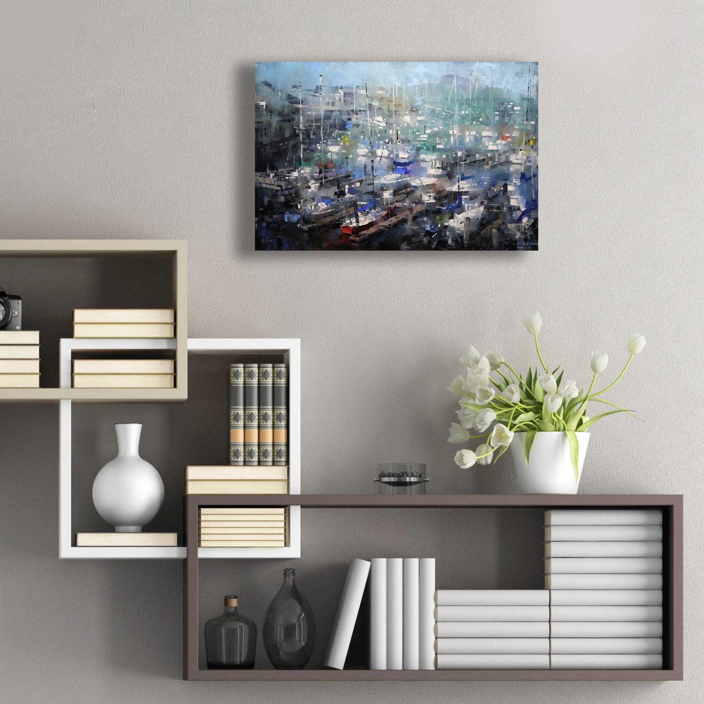 Epic Art 'Fisherman’s Wharf' by Mark Lague, Acrylic Glass Wall Art,24x16