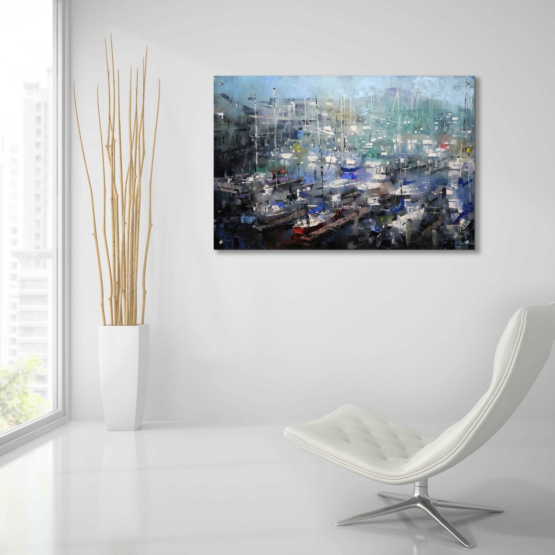 Epic Art 'Fisherman’s Wharf' by Mark Lague, Acrylic Glass Wall Art,36x24