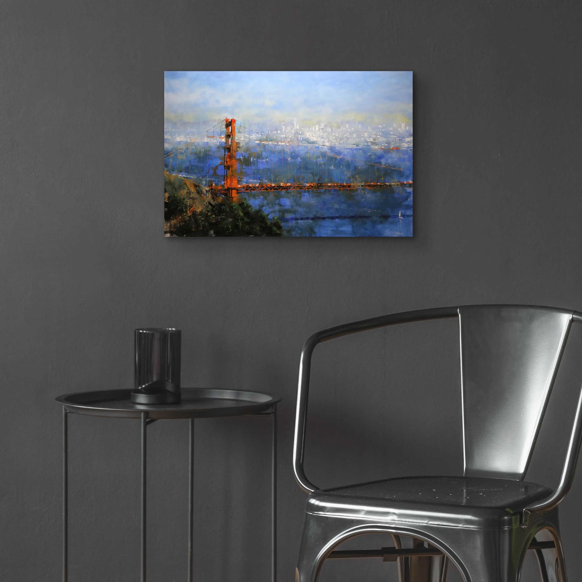 Epic Art 'Golden Gate Afternoon' by Mark Lague, Acrylic Glass Wall Art,24x16