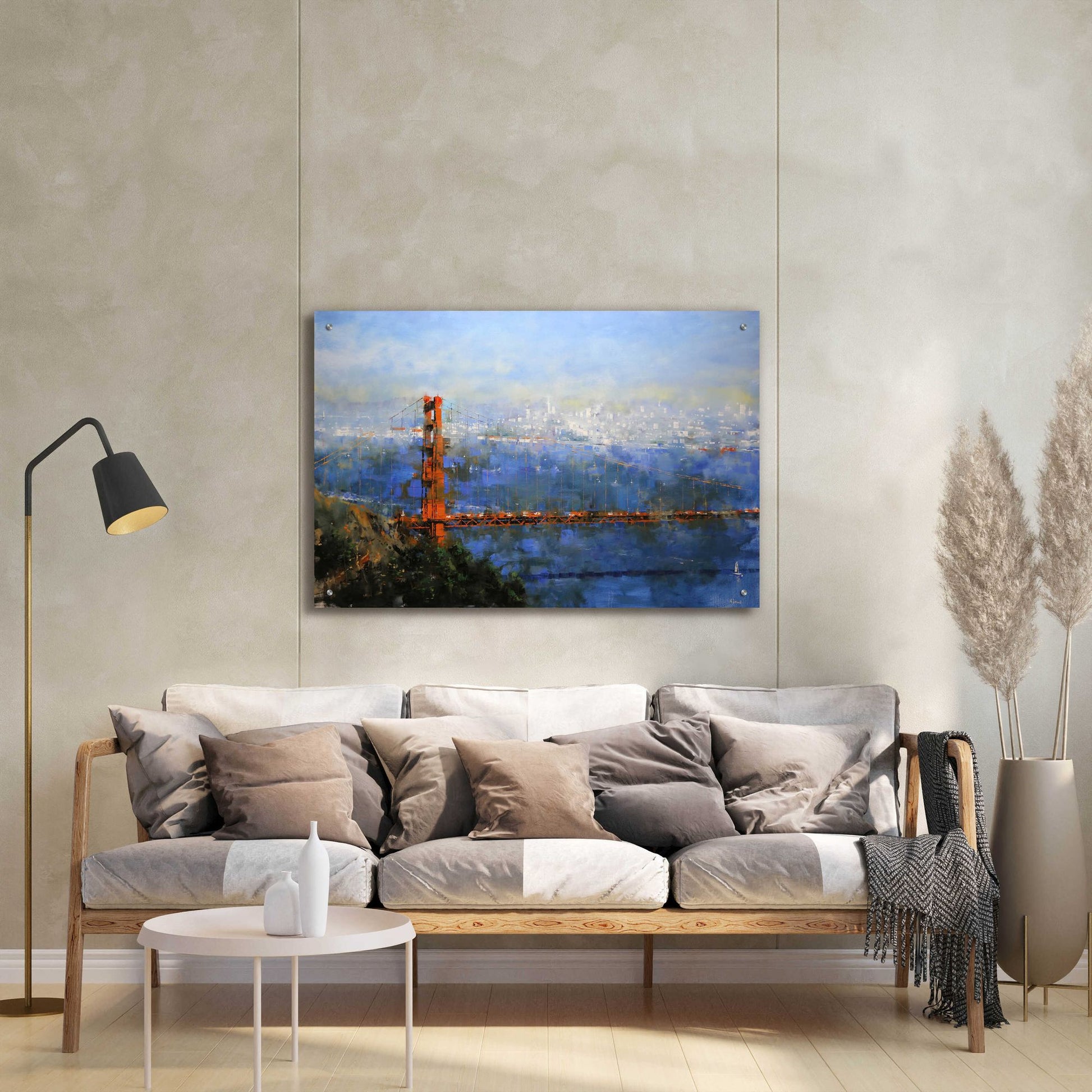 Epic Art 'Golden Gate Afternoon' by Mark Lague, Acrylic Glass Wall Art,36x24