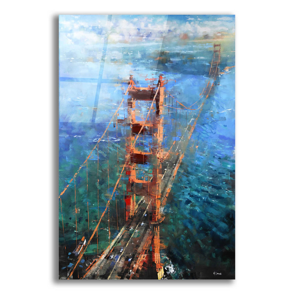 Epic Art 'Golden Gate Sun' by Mark Lague, Acrylic Glass Wall Art
