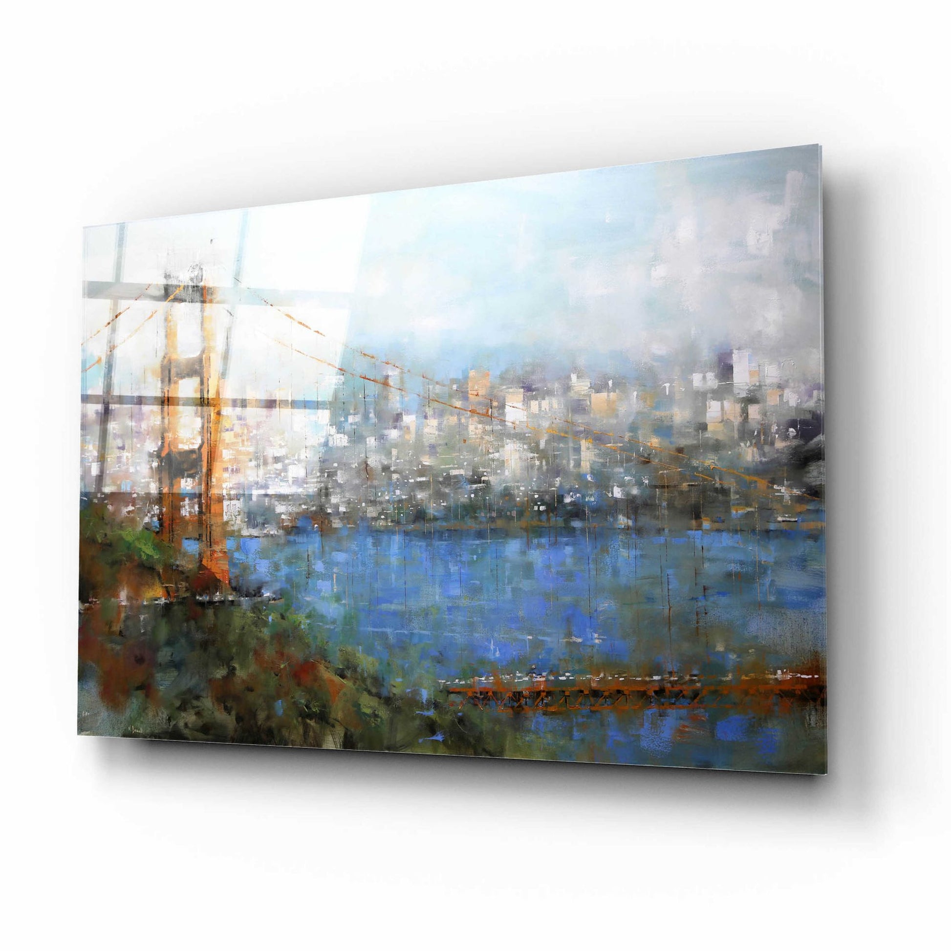 Epic Art 'Golden Gate Vista' by Mark Lague, Acrylic Glass Wall Art,16x12