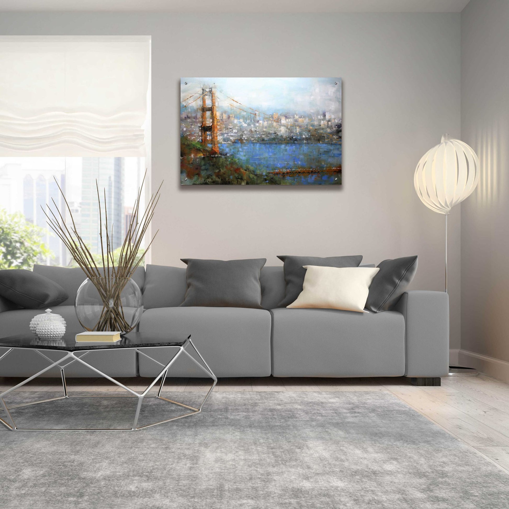 Epic Art 'Golden Gate Vista' by Mark Lague, Acrylic Glass Wall Art,36x24