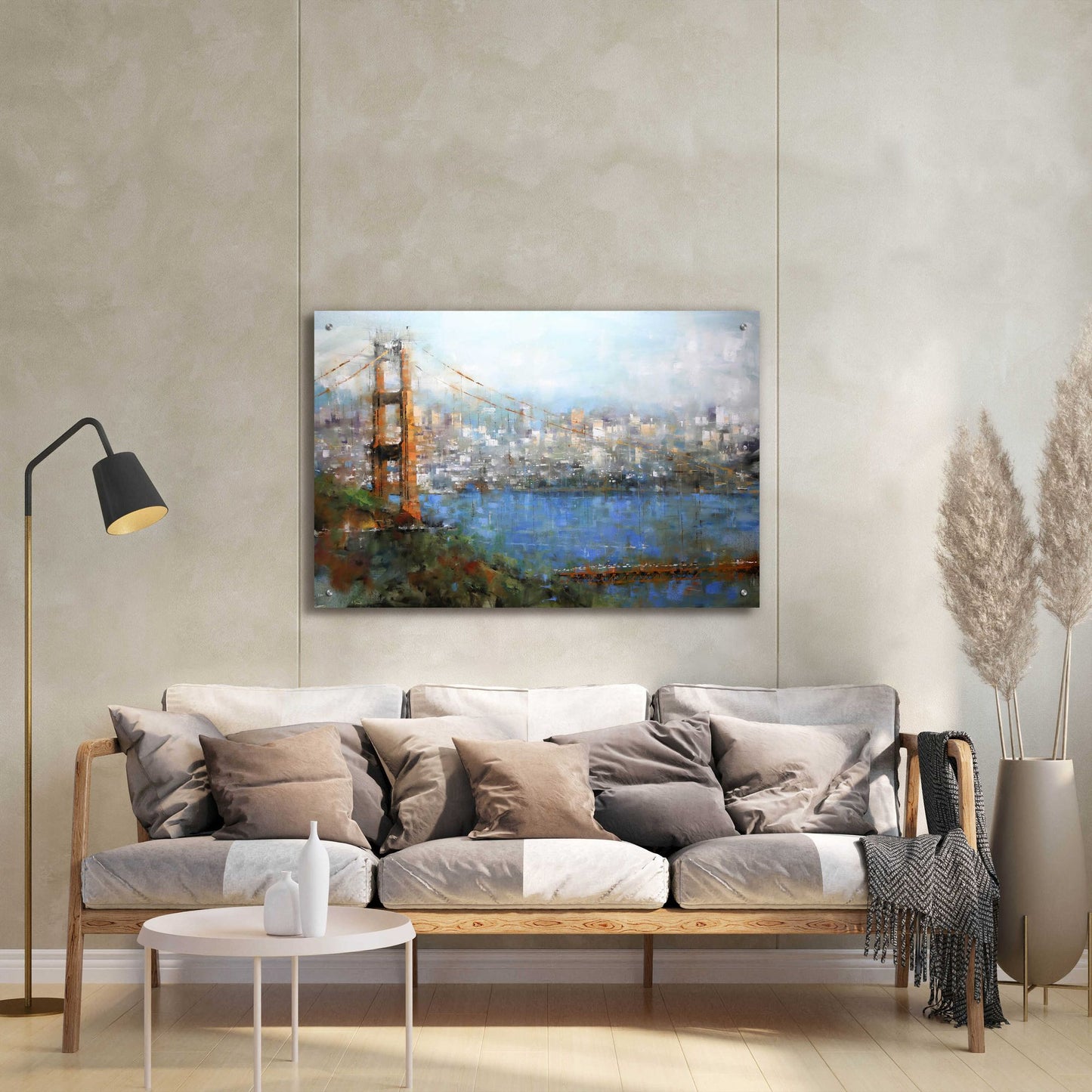 Epic Art 'Golden Gate Vista' by Mark Lague, Acrylic Glass Wall Art,36x24