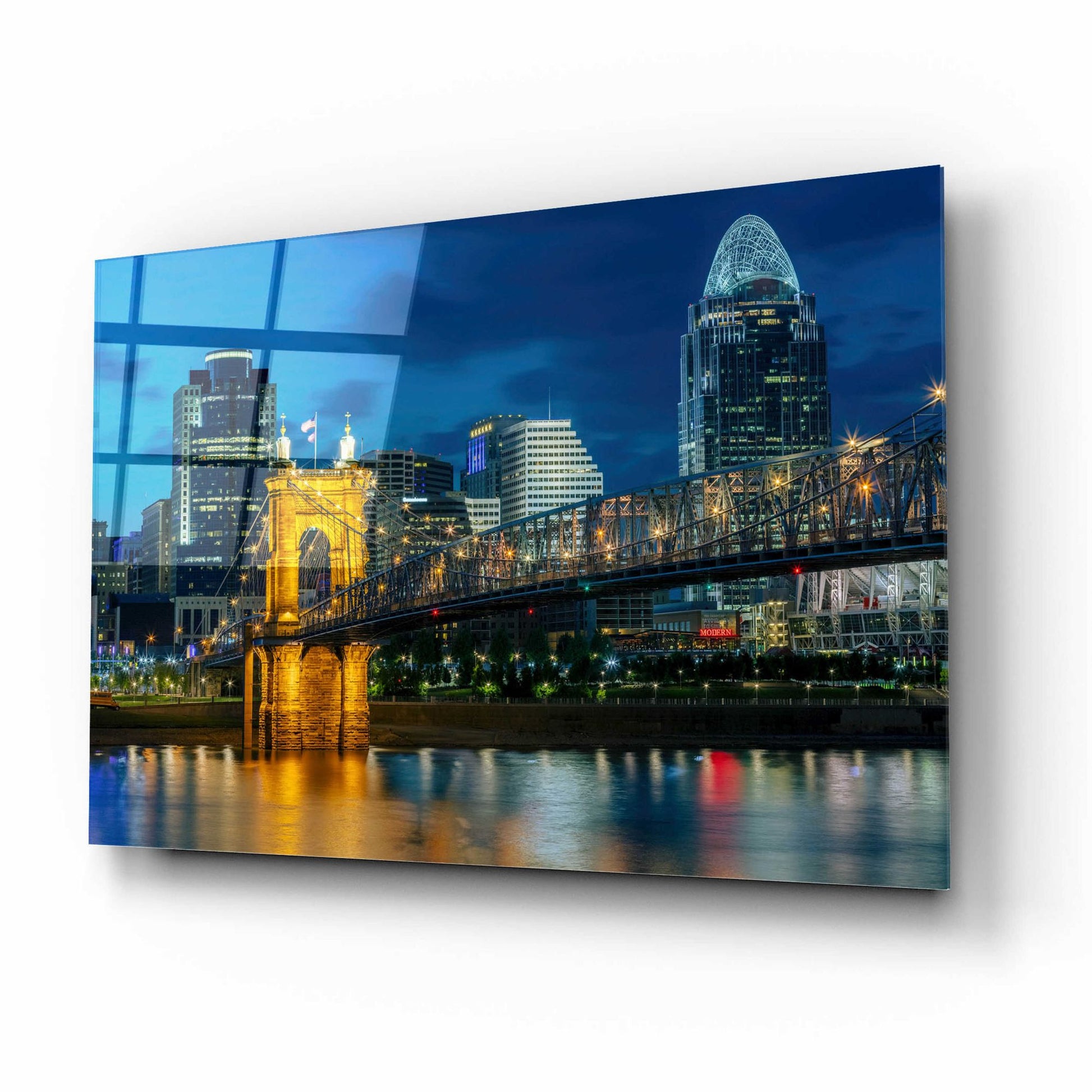 Epic Art 'Cincinnati' by Epic Portfolio, Acrylic Glass Wall Art,16x12