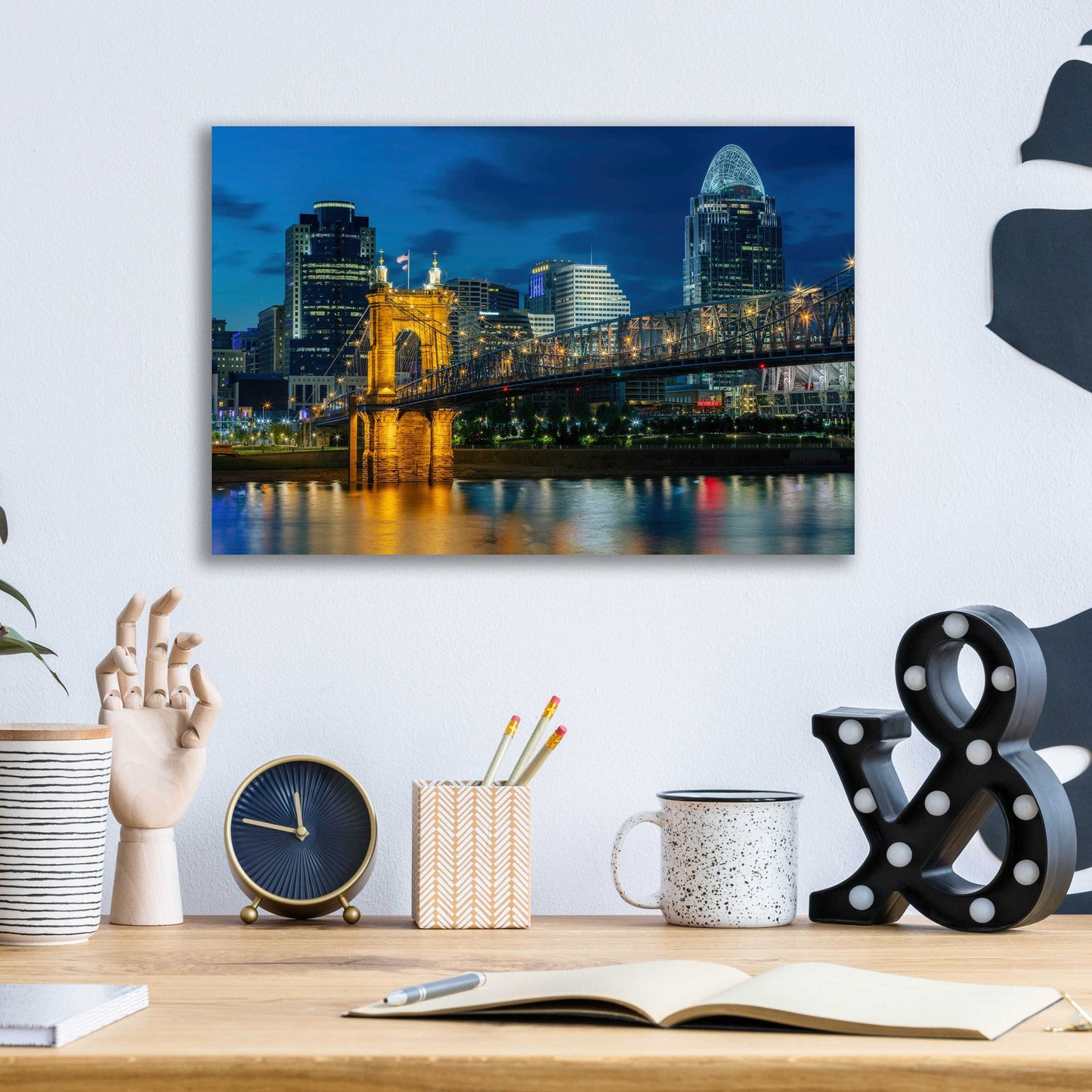 Epic Art 'Cincinnati' by Epic Portfolio, Acrylic Glass Wall Art,16x12