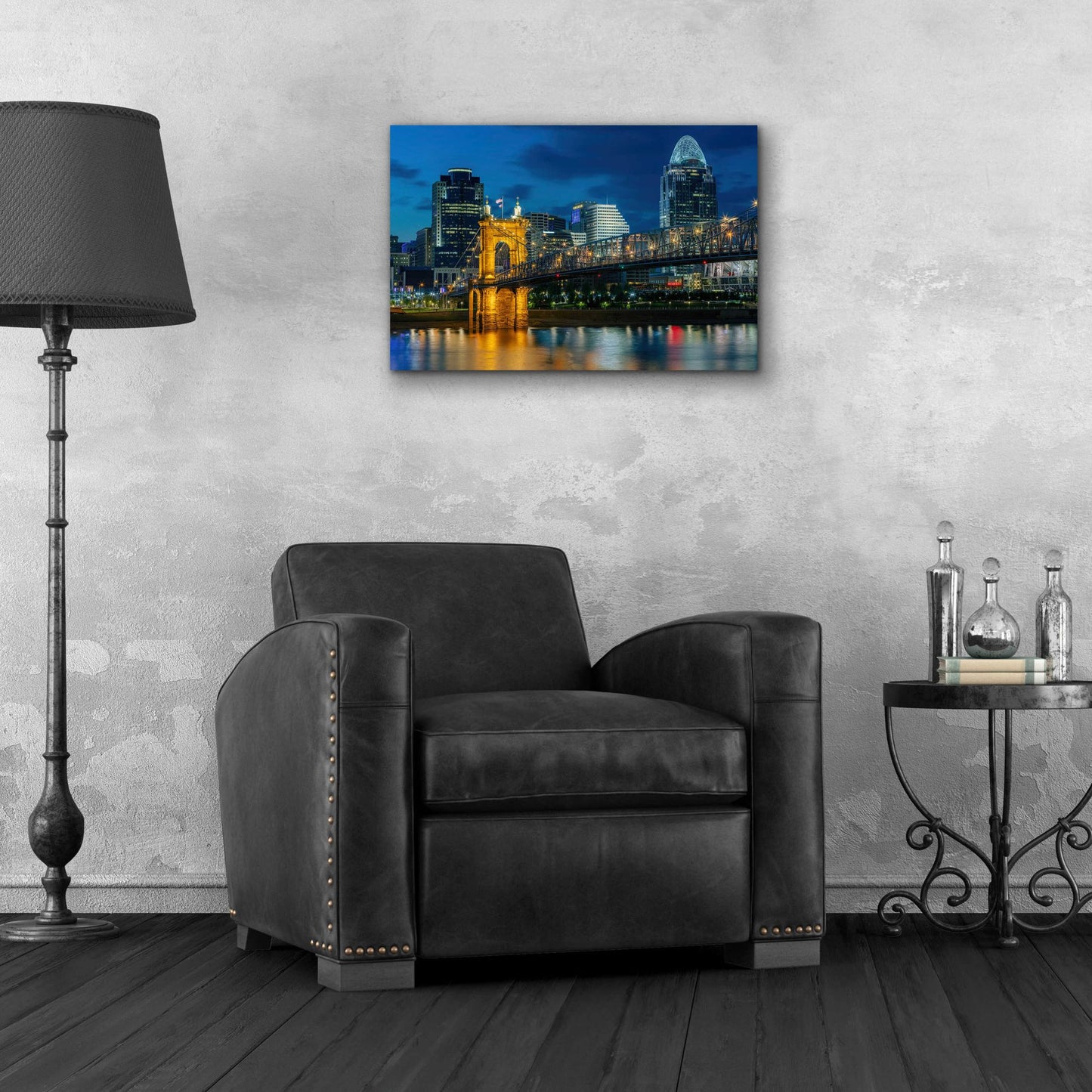 Epic Art 'Cincinnati' by Epic Portfolio, Acrylic Glass Wall Art,24x16