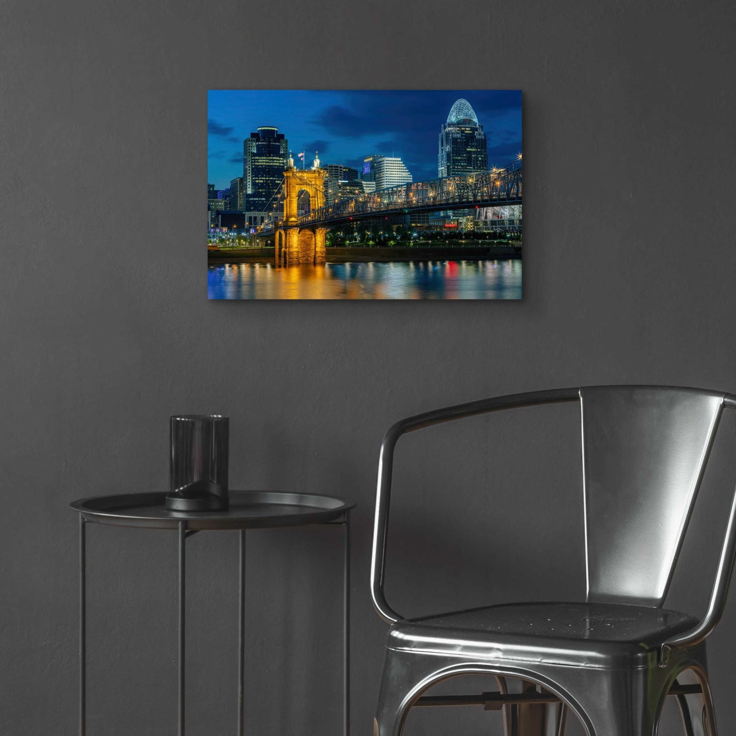 Epic Art 'Cincinnati' by Epic Portfolio, Acrylic Glass Wall Art,24x16