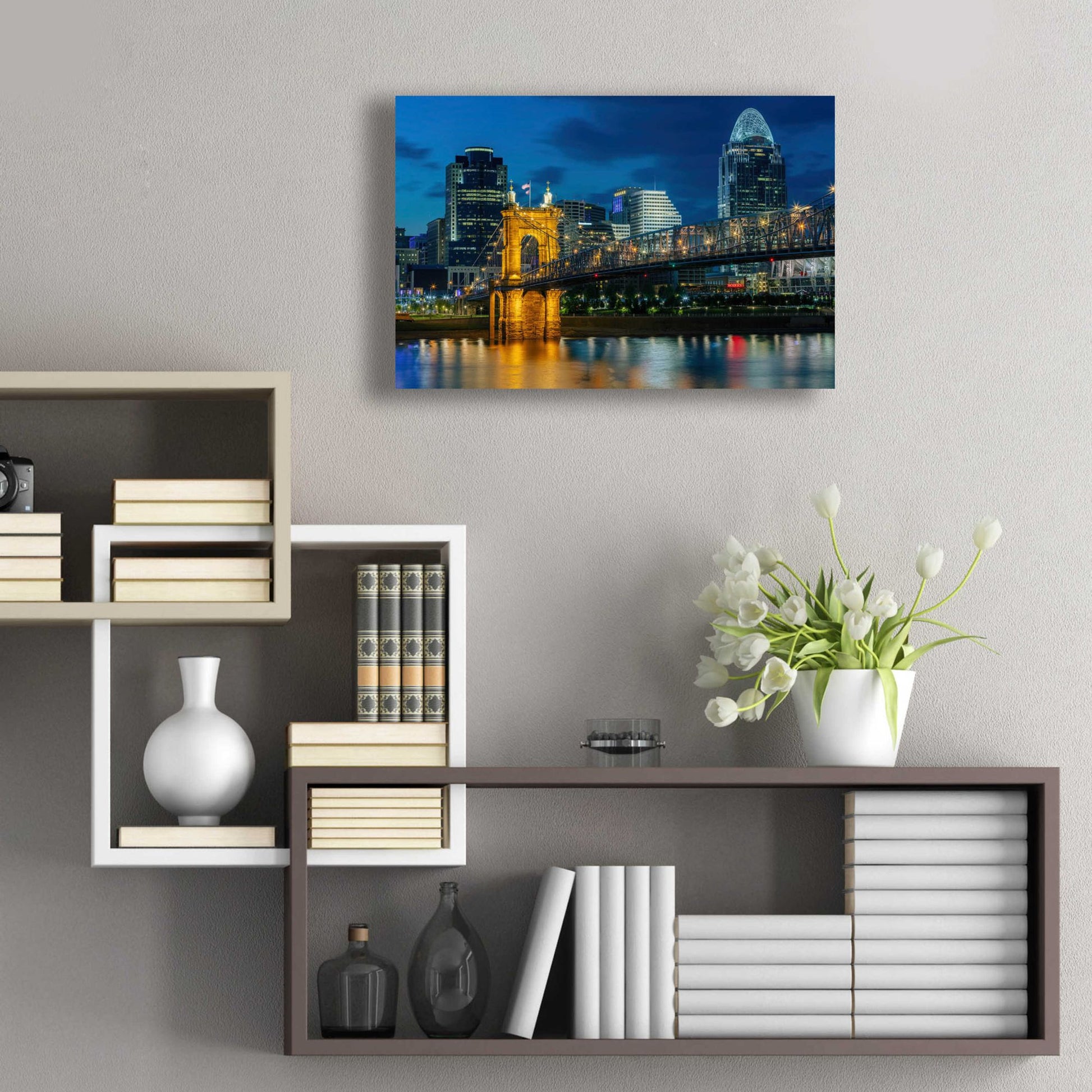 Epic Art 'Cincinnati' by Epic Portfolio, Acrylic Glass Wall Art,24x16