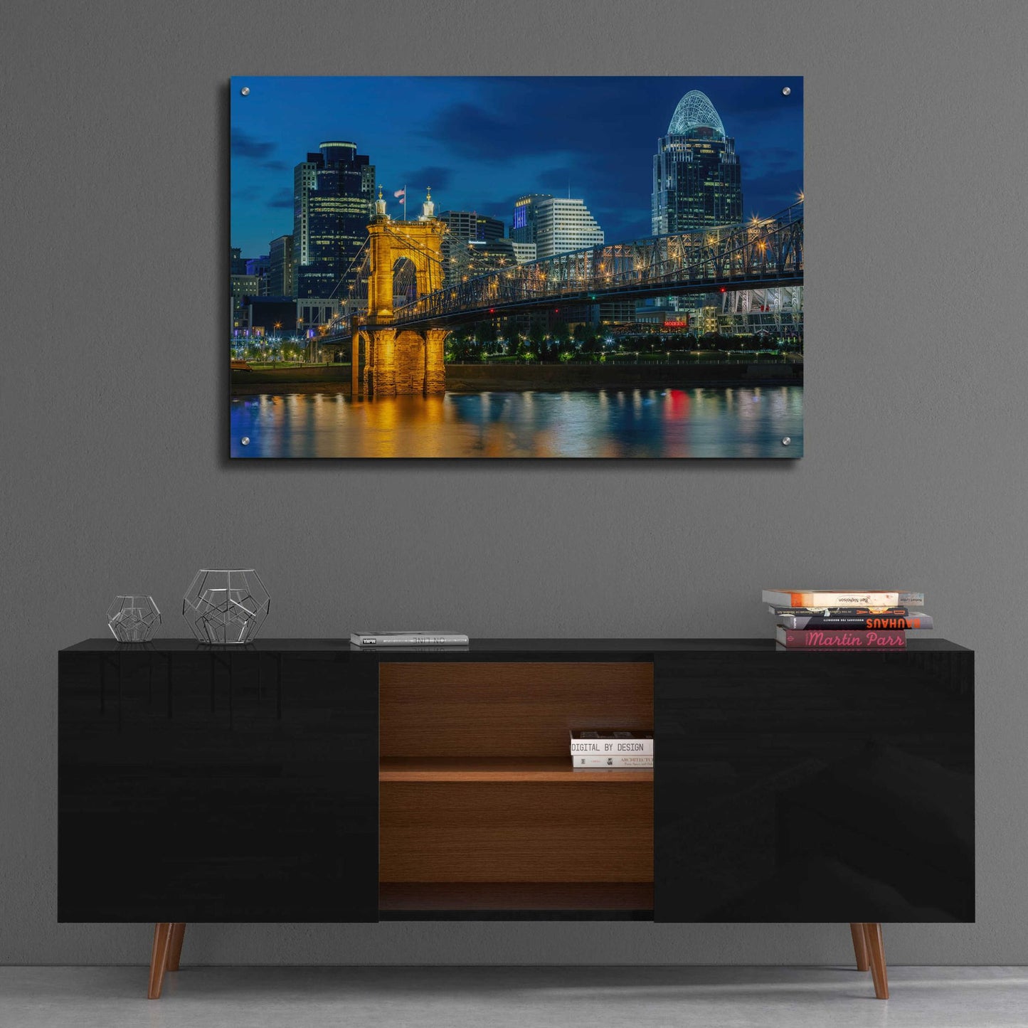 Epic Art 'Cincinnati' by Epic Portfolio, Acrylic Glass Wall Art,36x24