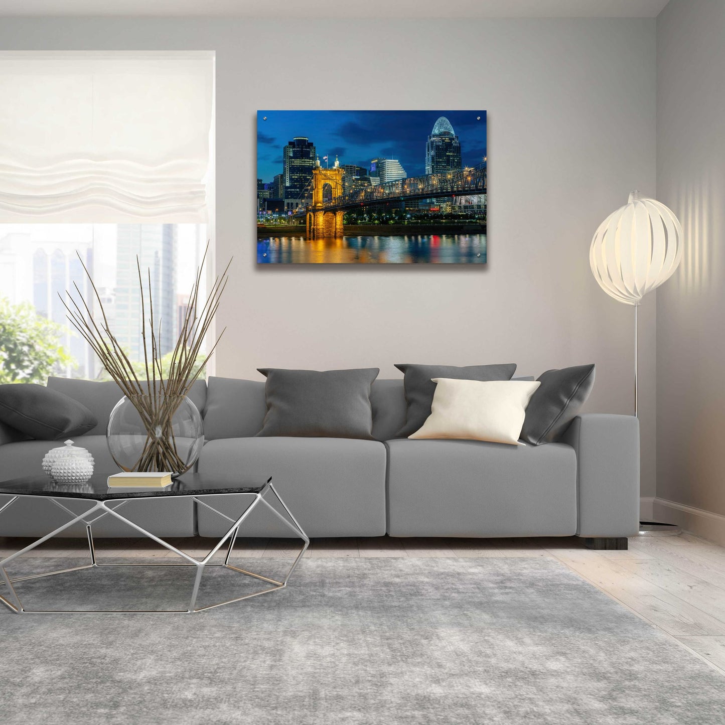 Epic Art 'Cincinnati' by Epic Portfolio, Acrylic Glass Wall Art,36x24