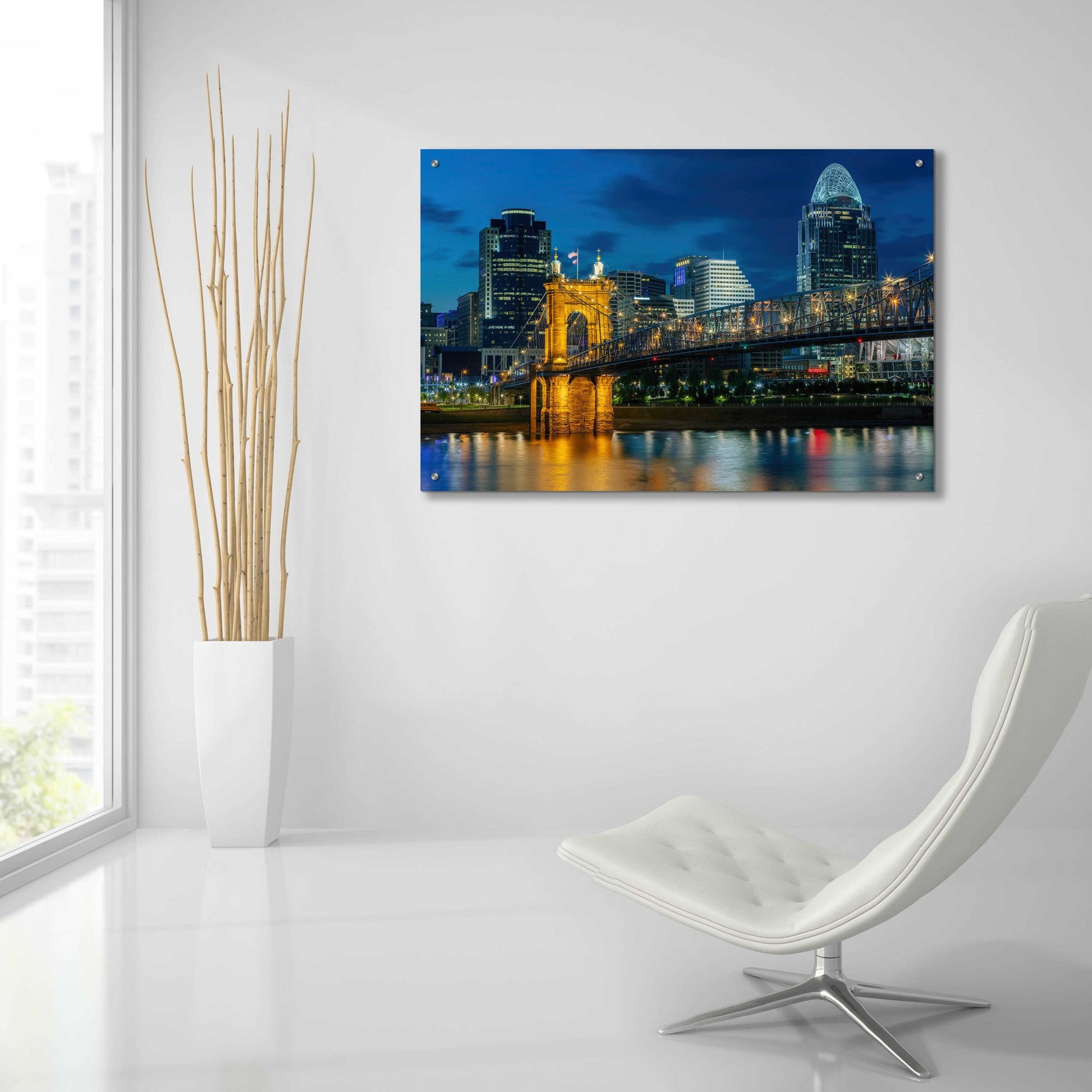 Epic Art 'Cincinnati' by Epic Portfolio, Acrylic Glass Wall Art,36x24