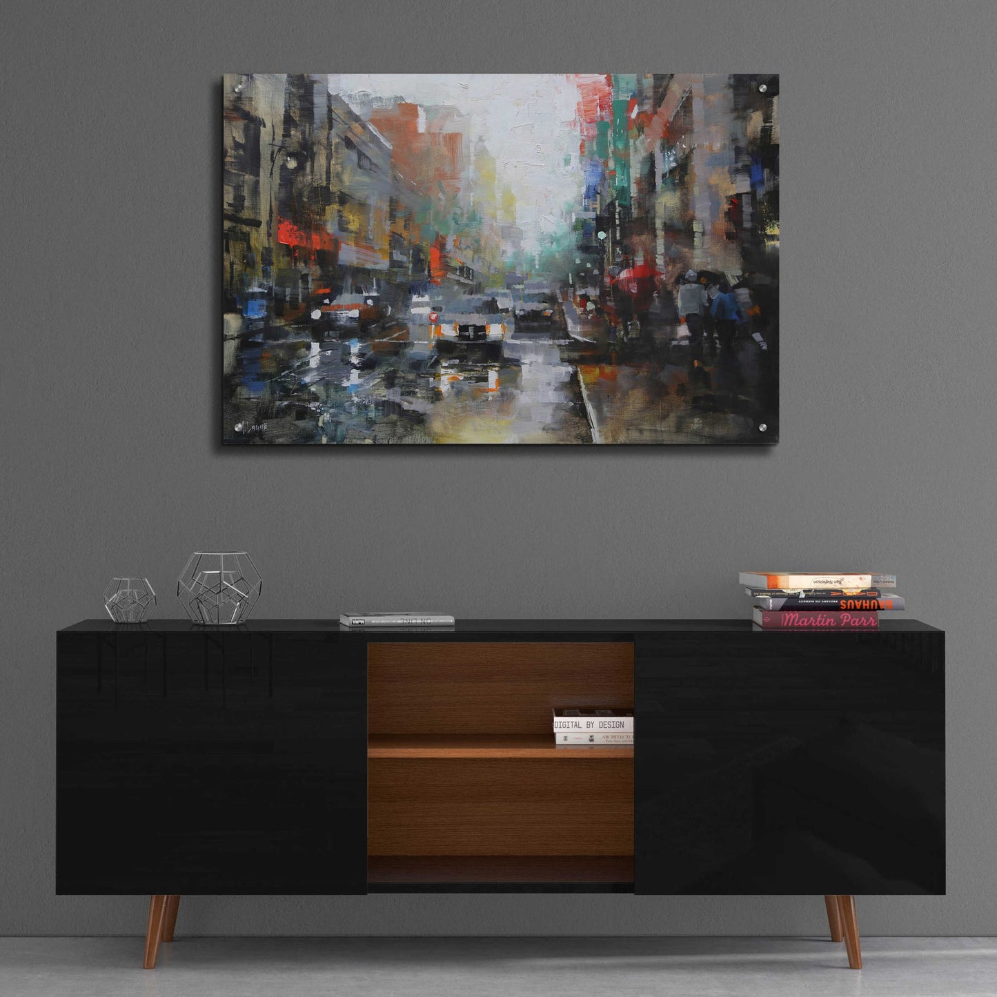 Epic Art 'Montreal Rain' by Mark Lague, Acrylic Glass Wall Art,36x24