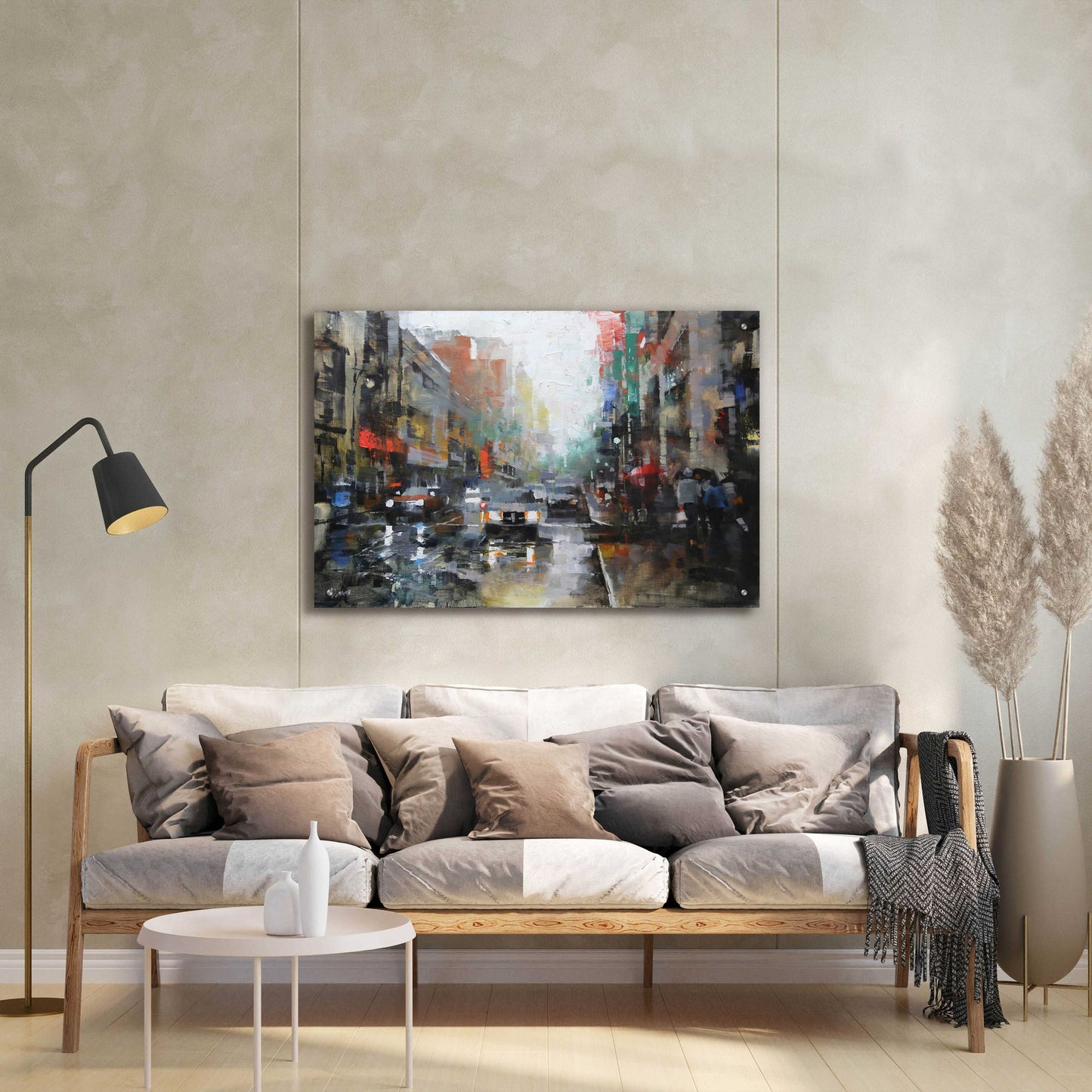 Epic Art 'Montreal Rain' by Mark Lague, Acrylic Glass Wall Art,36x24