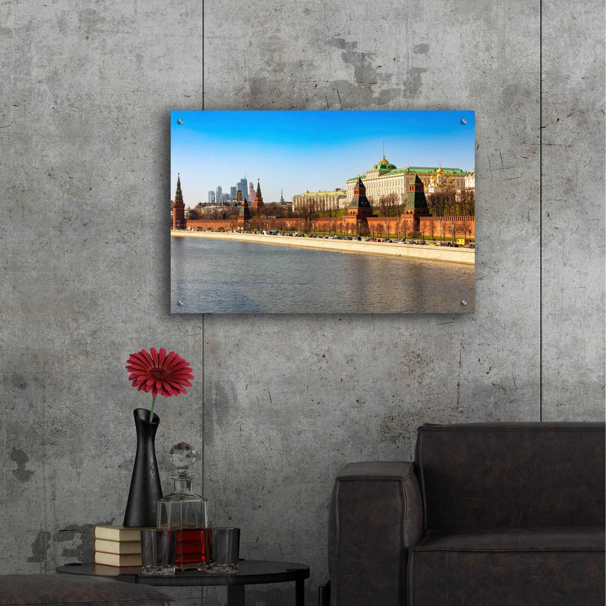 Epic Art 'Moscow - Kremlin' by Epic Portfolio, Acrylic Glass Wall Art,36x24