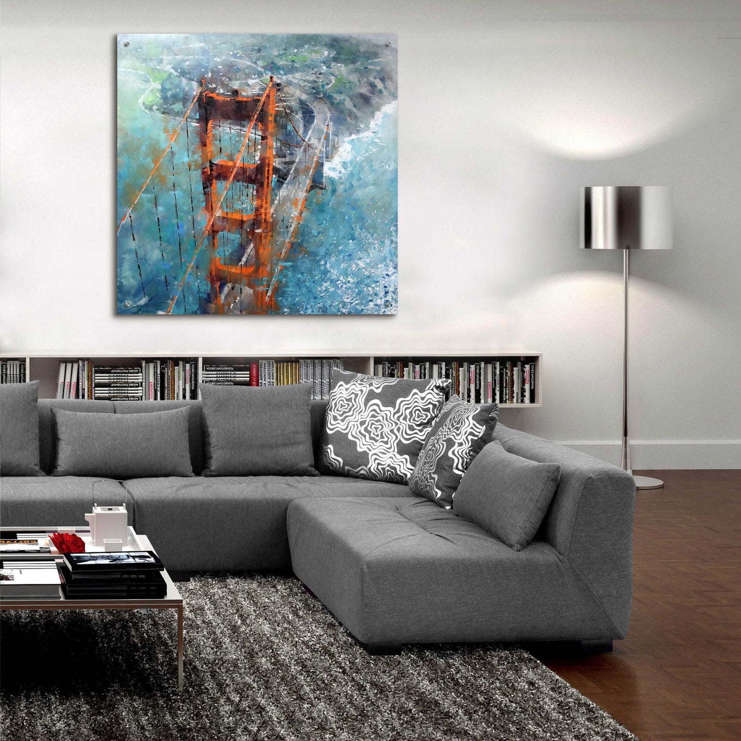 Epic Art 'Over Golden Gate' by Mark Lague, Acrylic Glass Wall Art,36x36