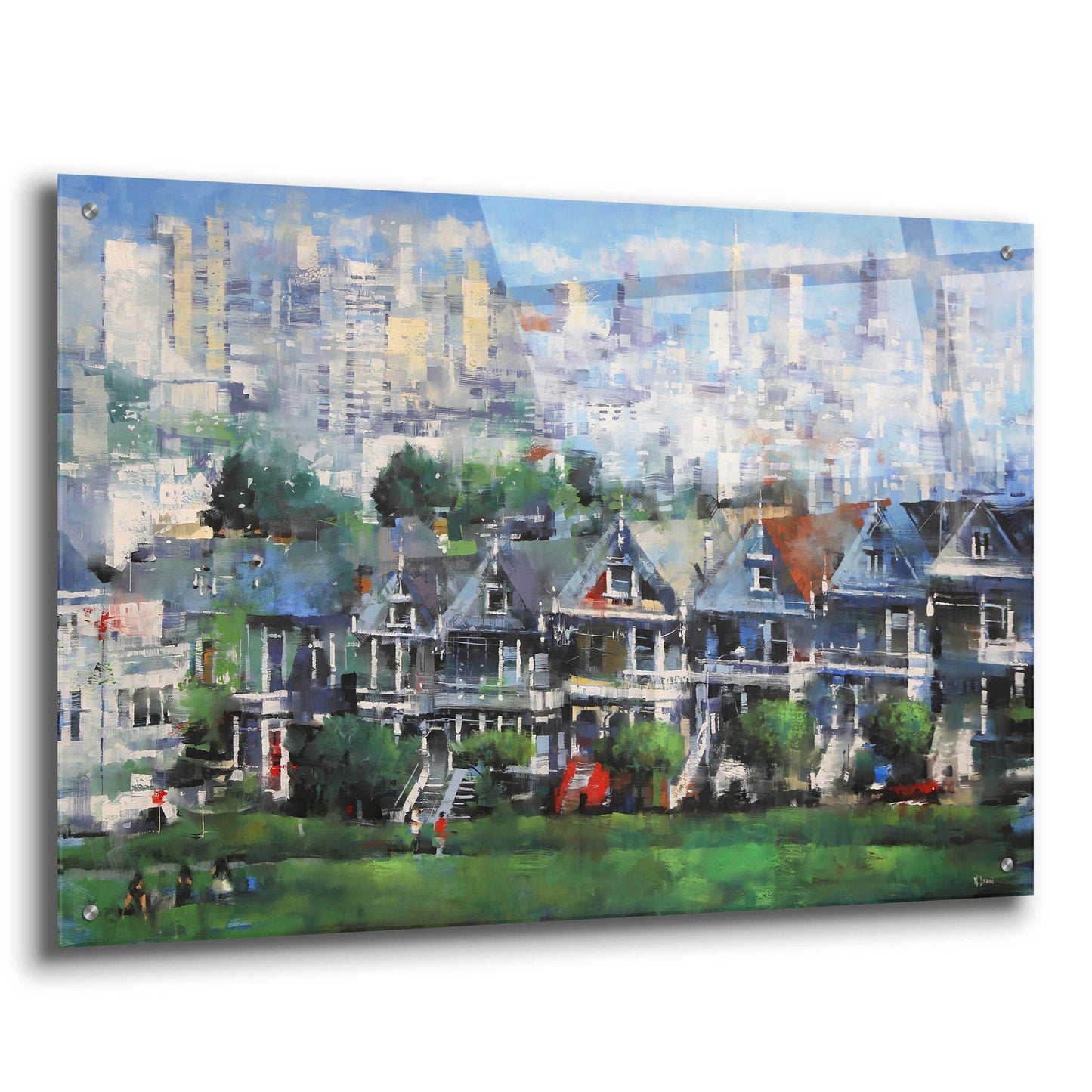 Epic Art 'Painted Ladies' by Mark Lague, Acrylic Glass Wall Art,36x24