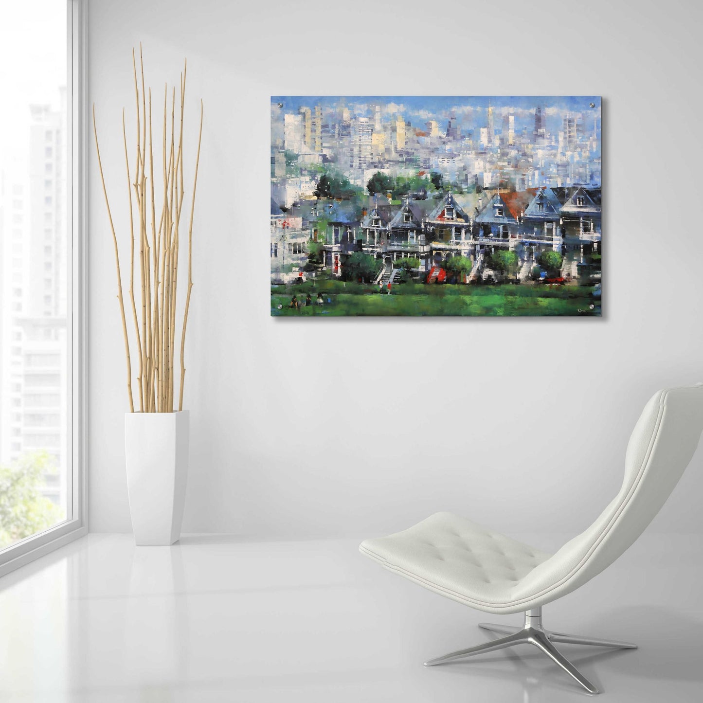 Epic Art 'Painted Ladies' by Mark Lague, Acrylic Glass Wall Art,36x24