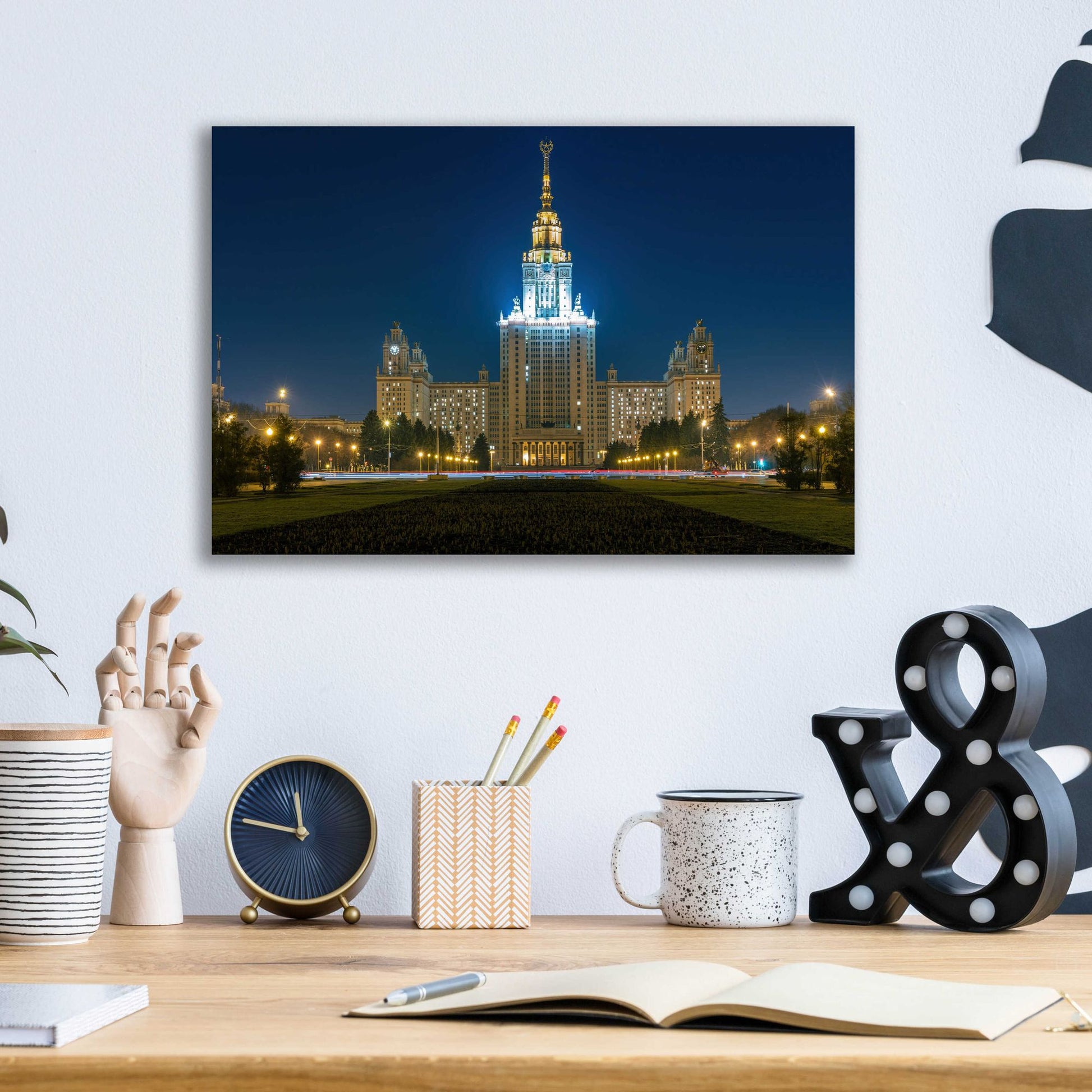 Epic Art 'Moscow - State Univercity' by Epic Portfolio, Acrylic Glass Wall Art,16x12