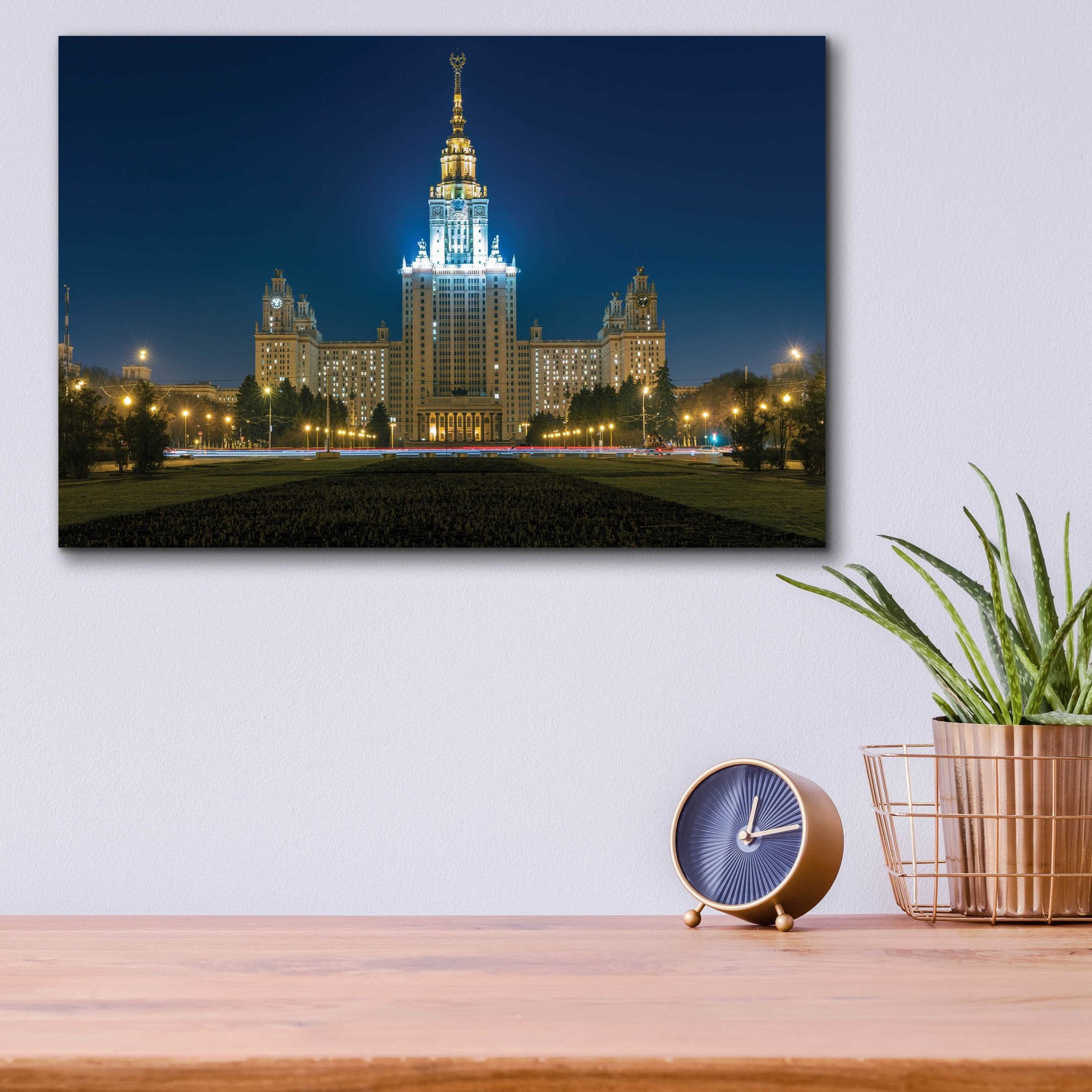 Epic Art 'Moscow - State Univercity' by Epic Portfolio, Acrylic Glass Wall Art,16x12