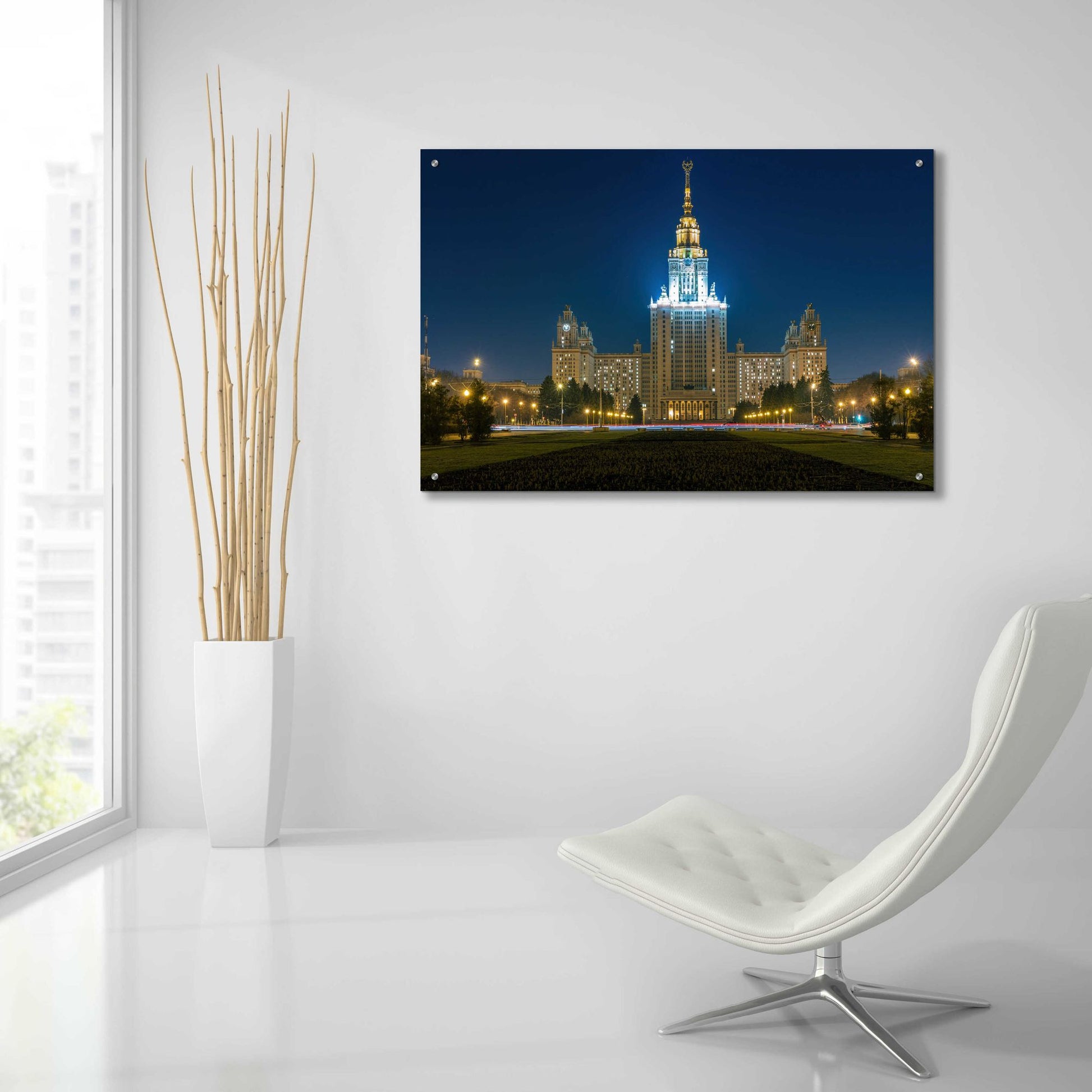 Epic Art 'Moscow - State Univercity' by Epic Portfolio, Acrylic Glass Wall Art,36x24