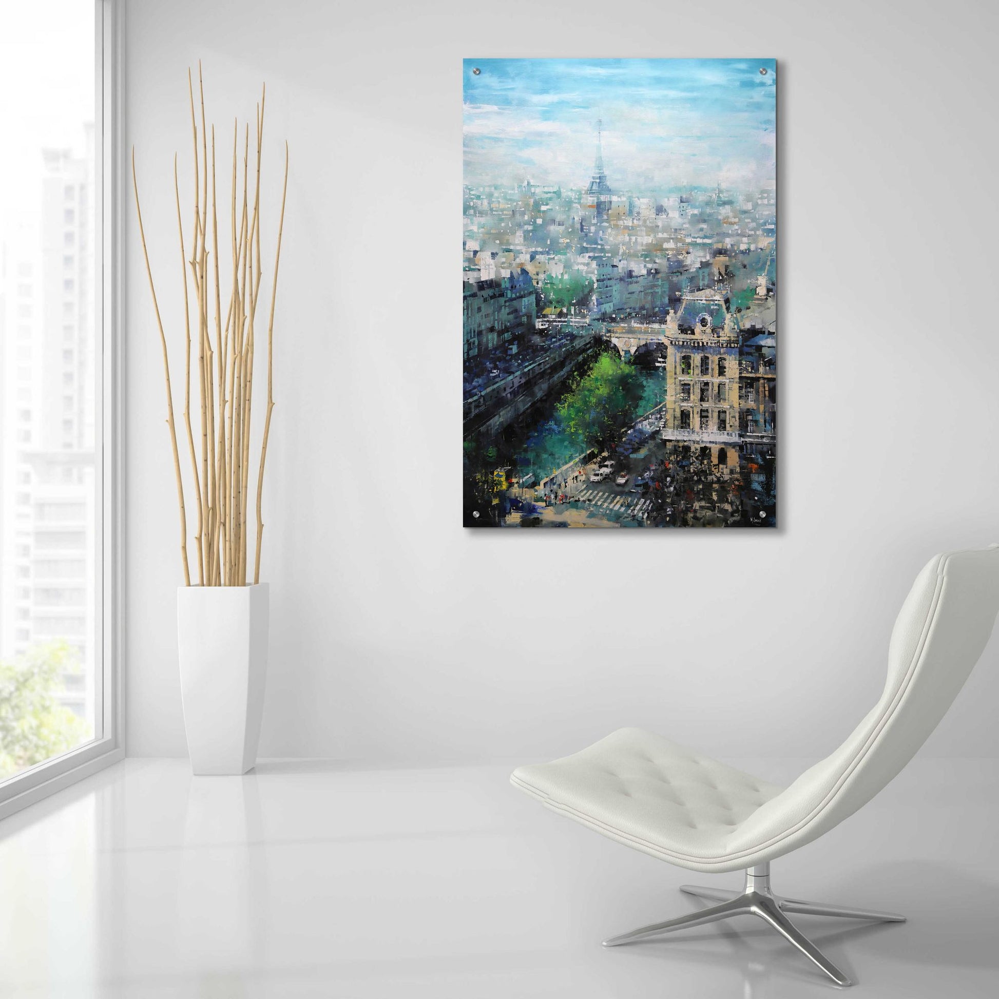 Epic Art 'Tower In The Distance' by Mark Lague, Acrylic Glass Wall Art,24x36