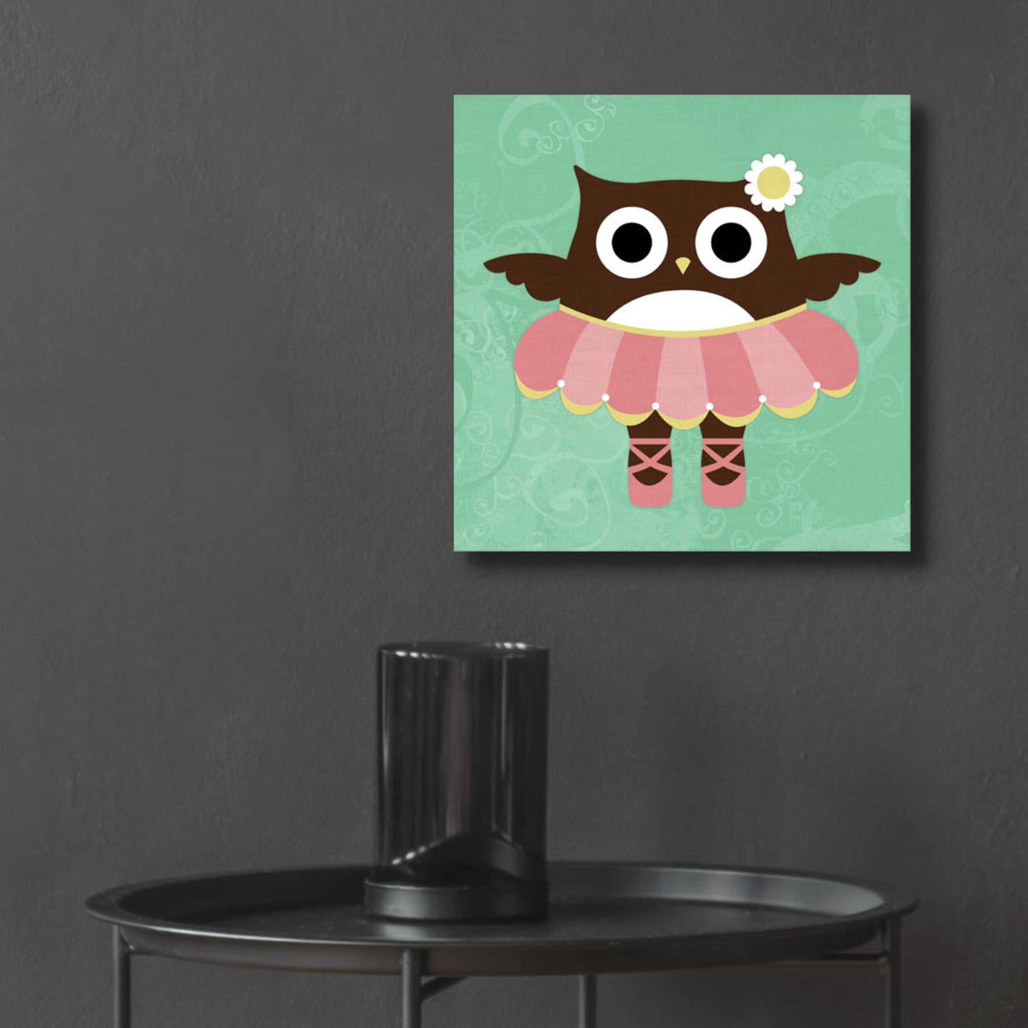 Epic Art 'Ballerina Owl' by Nancy Lee, Acrylic Glass Wall Art,12x12