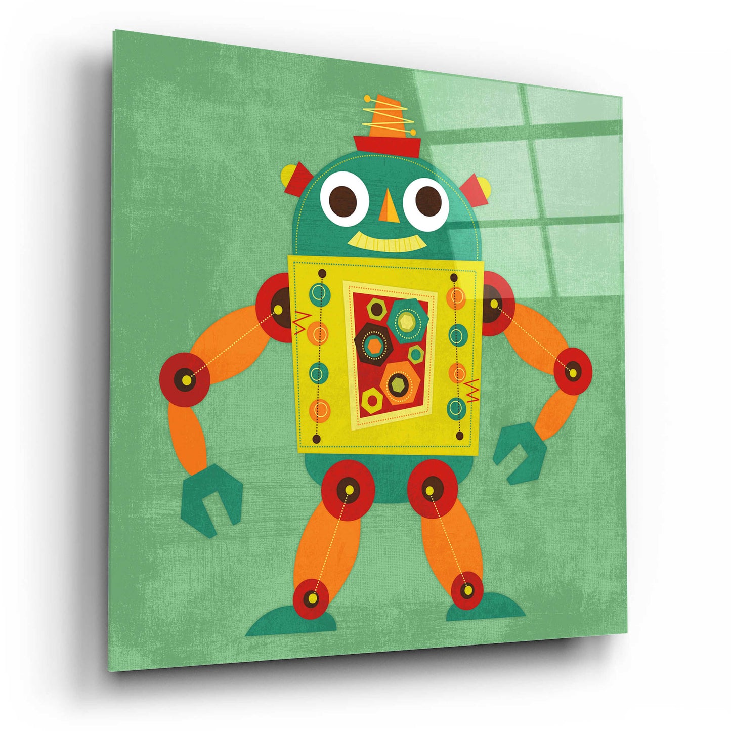 Epic Art 'Robot 1' by Nancy Lee, Acrylic Glass Wall Art,12x12