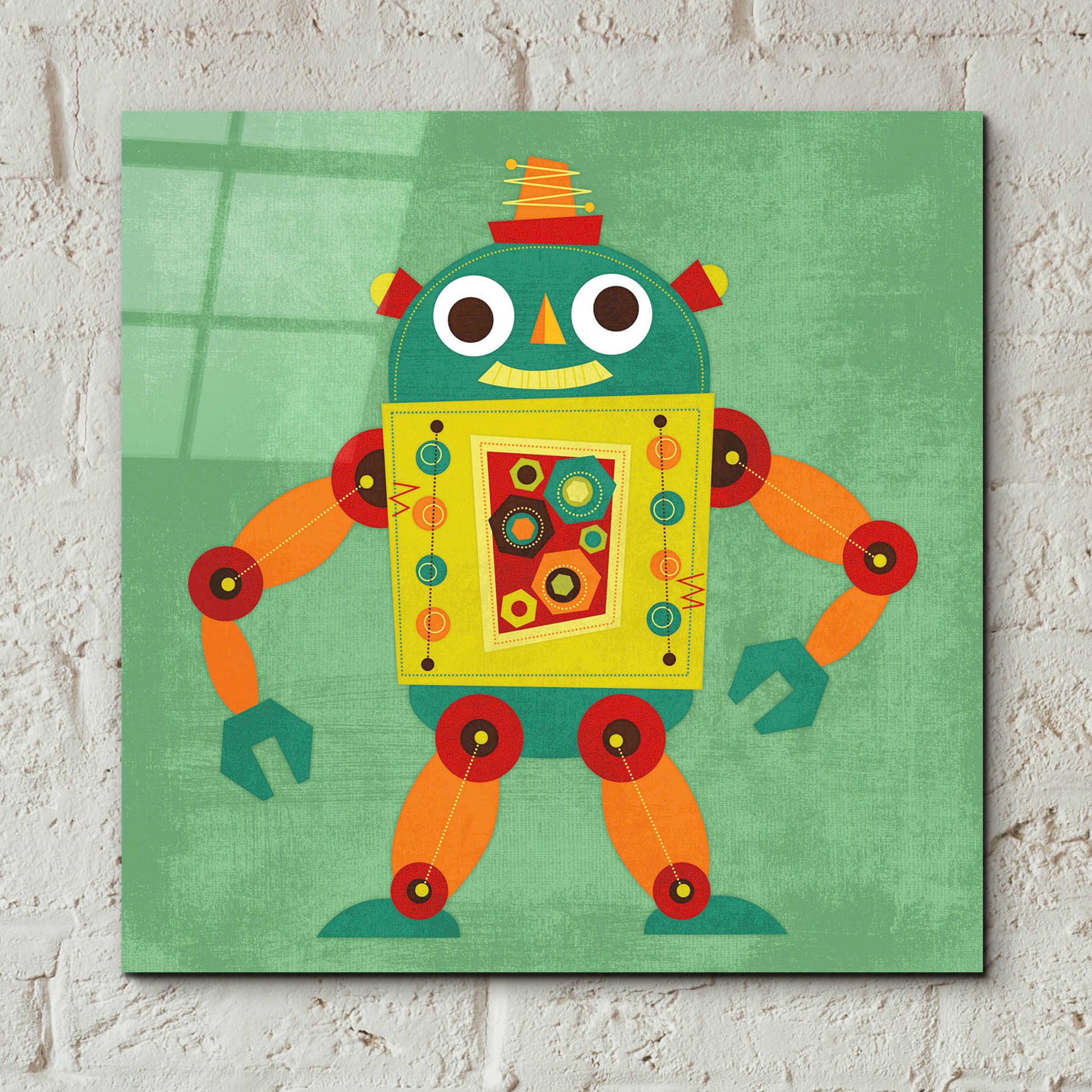 Epic Art 'Robot 1' by Nancy Lee, Acrylic Glass Wall Art,12x12