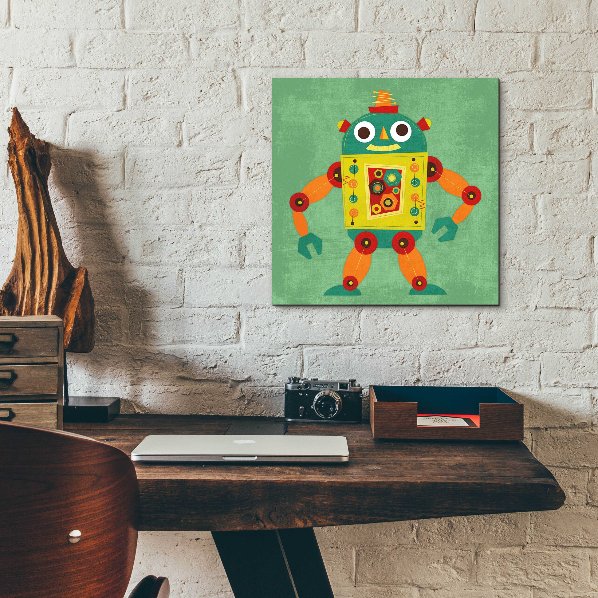 Epic Art 'Robot 1' by Nancy Lee, Acrylic Glass Wall Art,12x12