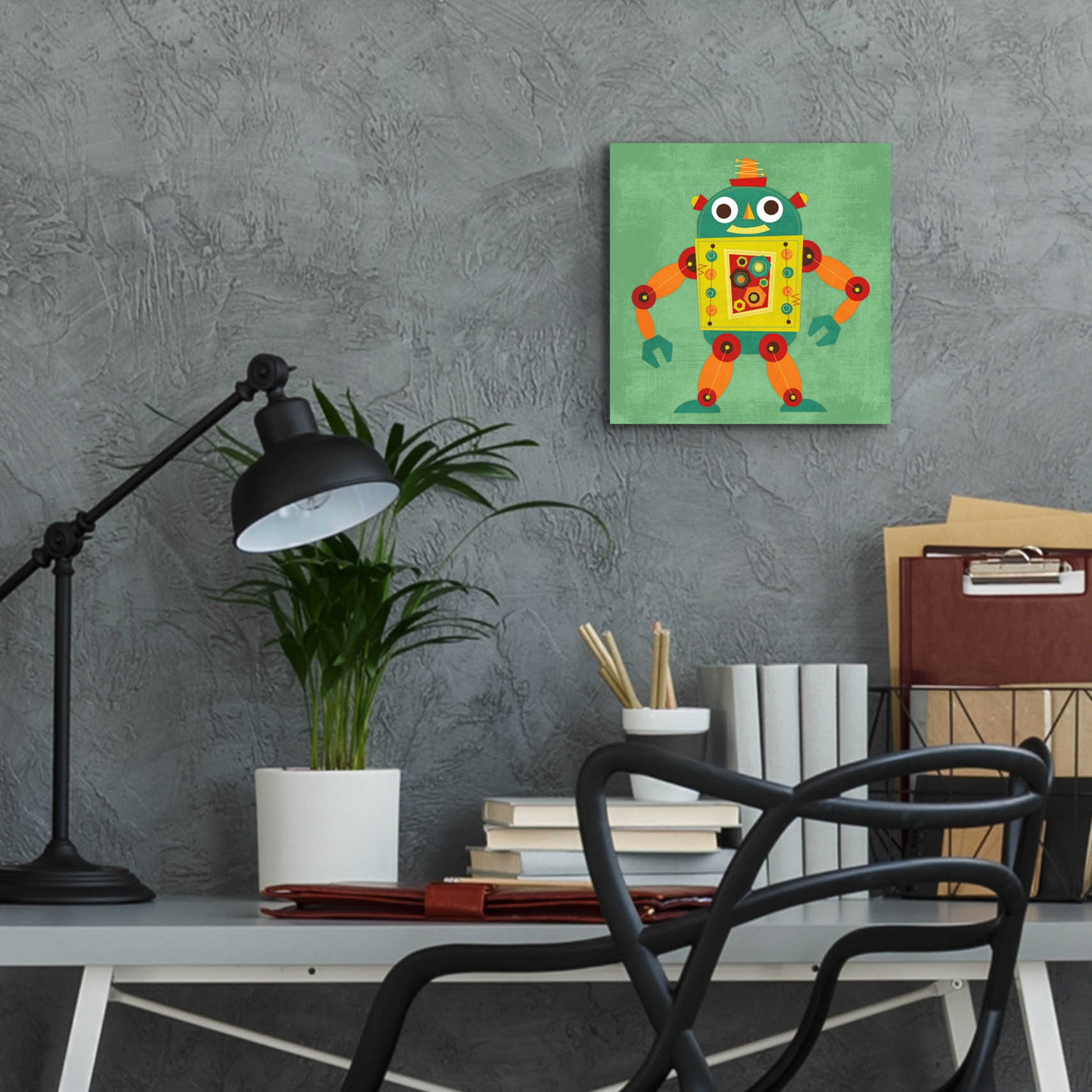 Epic Art 'Robot 1' by Nancy Lee, Acrylic Glass Wall Art,12x12