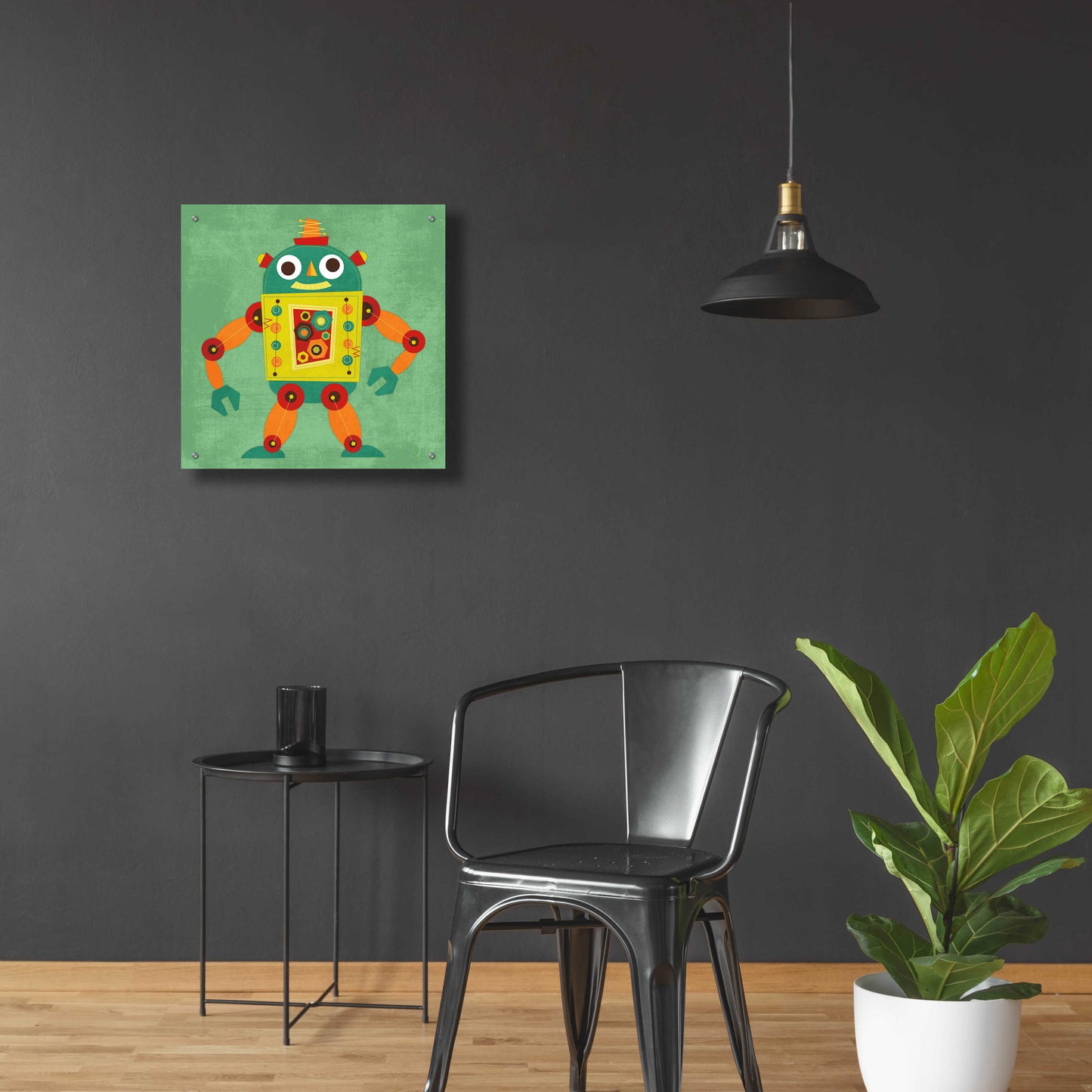 Epic Art 'Robot 1' by Nancy Lee, Acrylic Glass Wall Art,24x24