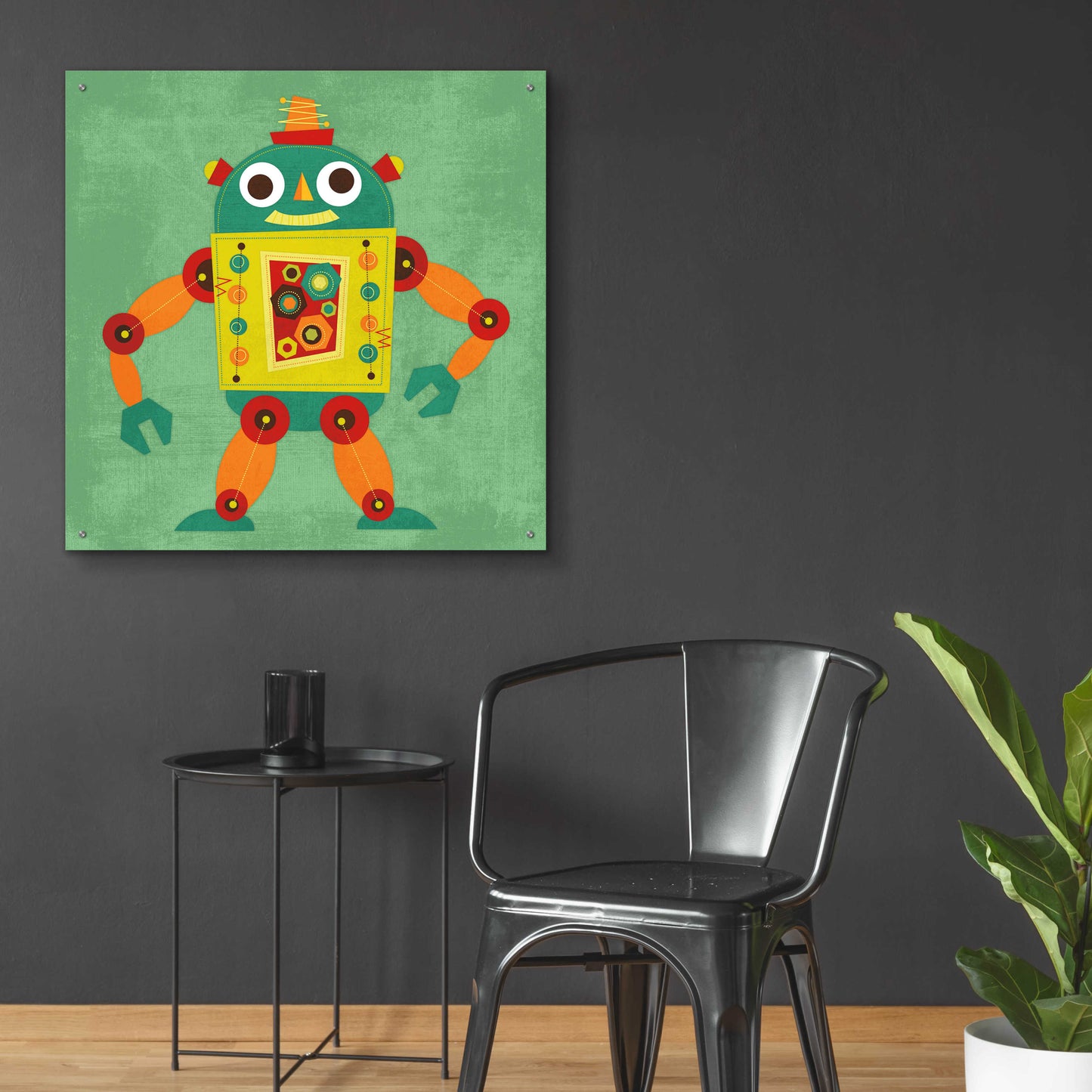 Epic Art 'Robot 1' by Nancy Lee, Acrylic Glass Wall Art,36x36