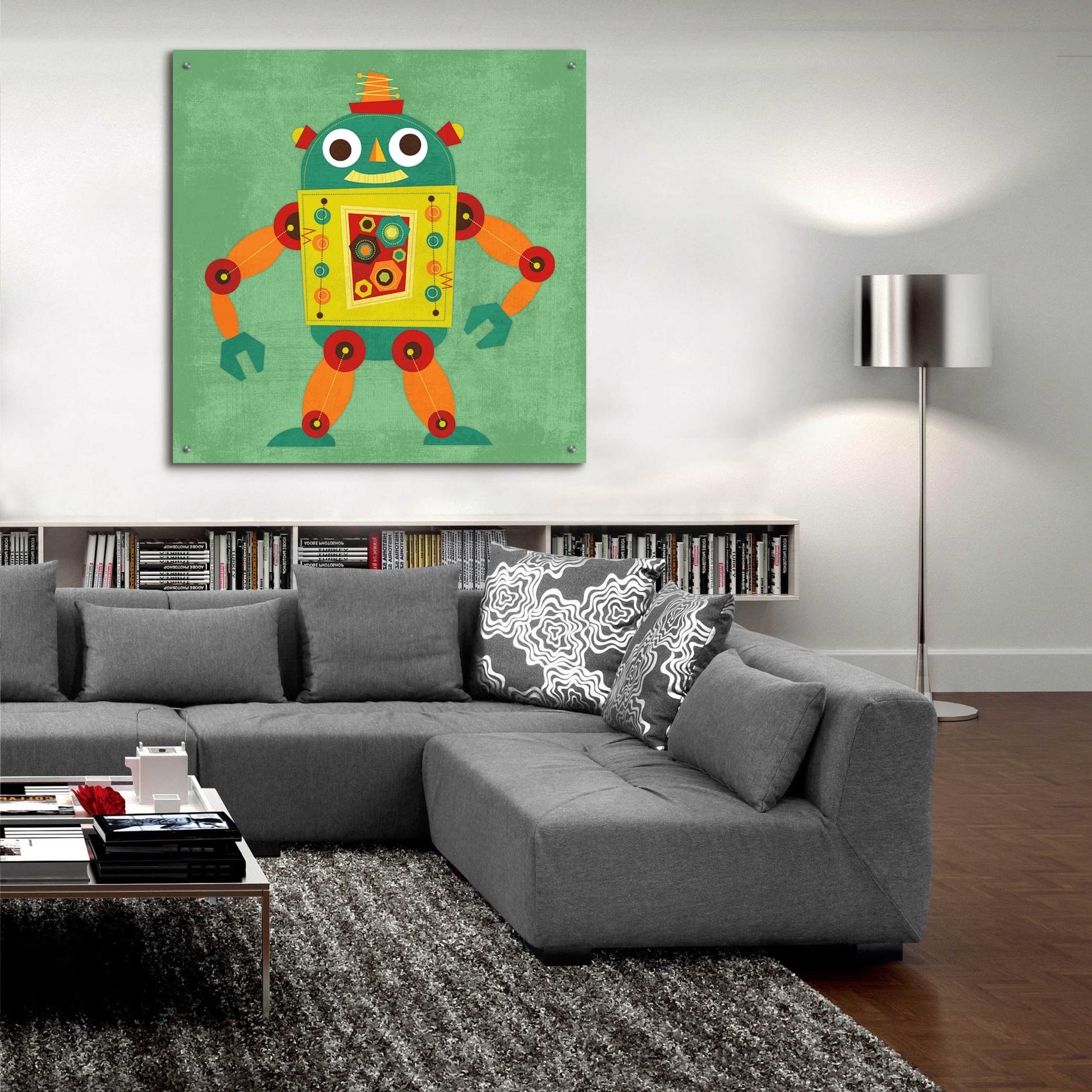 Epic Art 'Robot 1' by Nancy Lee, Acrylic Glass Wall Art,36x36