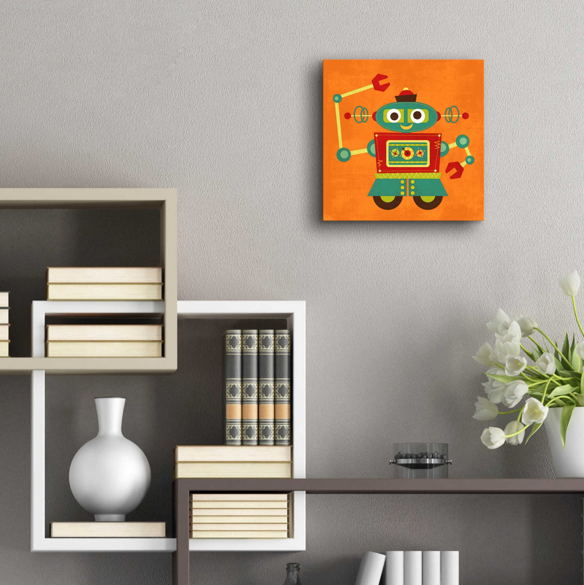 Epic Art 'Robot 2' by Nancy Lee, Acrylic Glass Wall Art,12x12