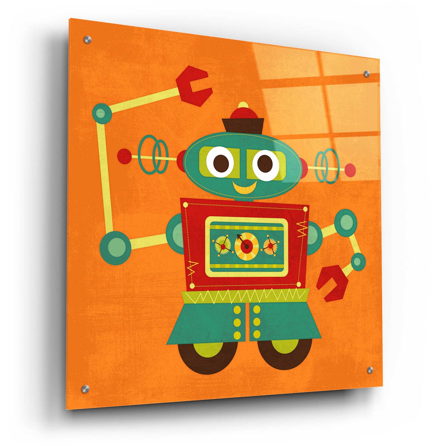 Epic Art 'Robot 2' by Nancy Lee, Acrylic Glass Wall Art,24x24