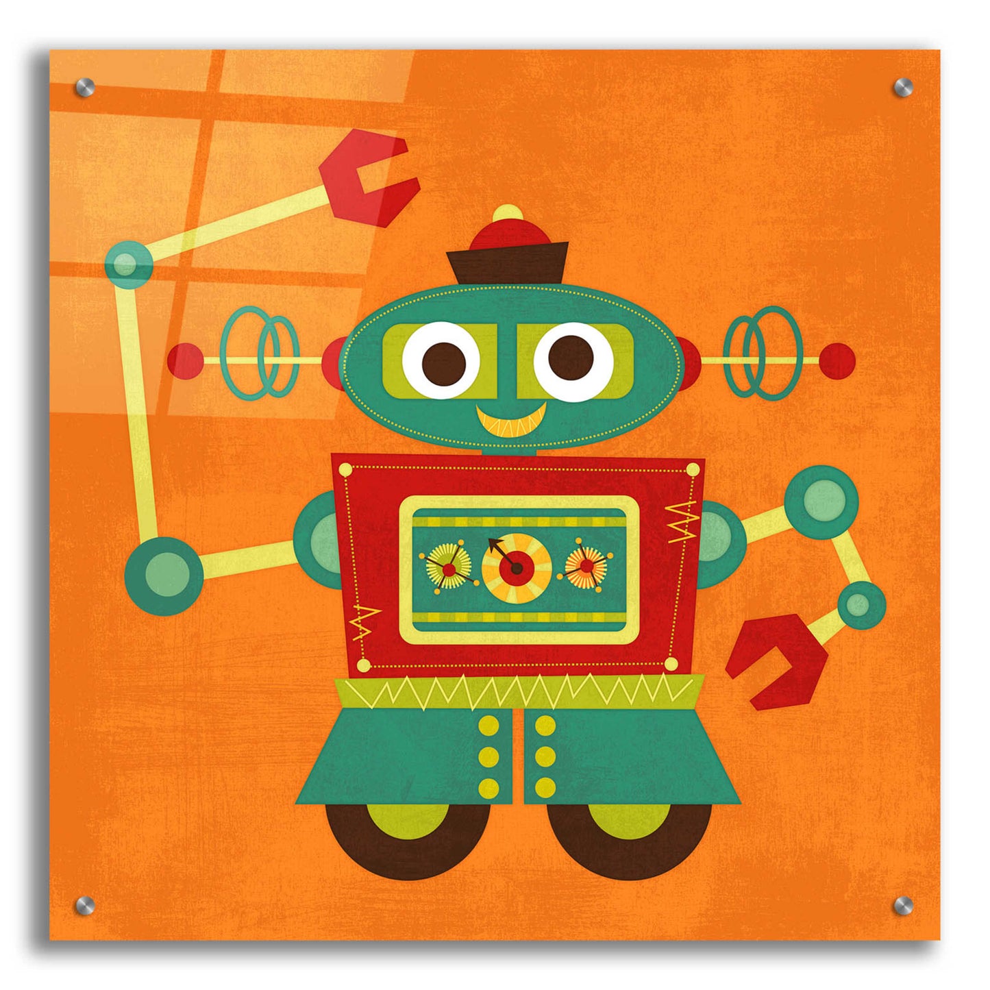 Epic Art 'Robot 2' by Nancy Lee, Acrylic Glass Wall Art,24x24