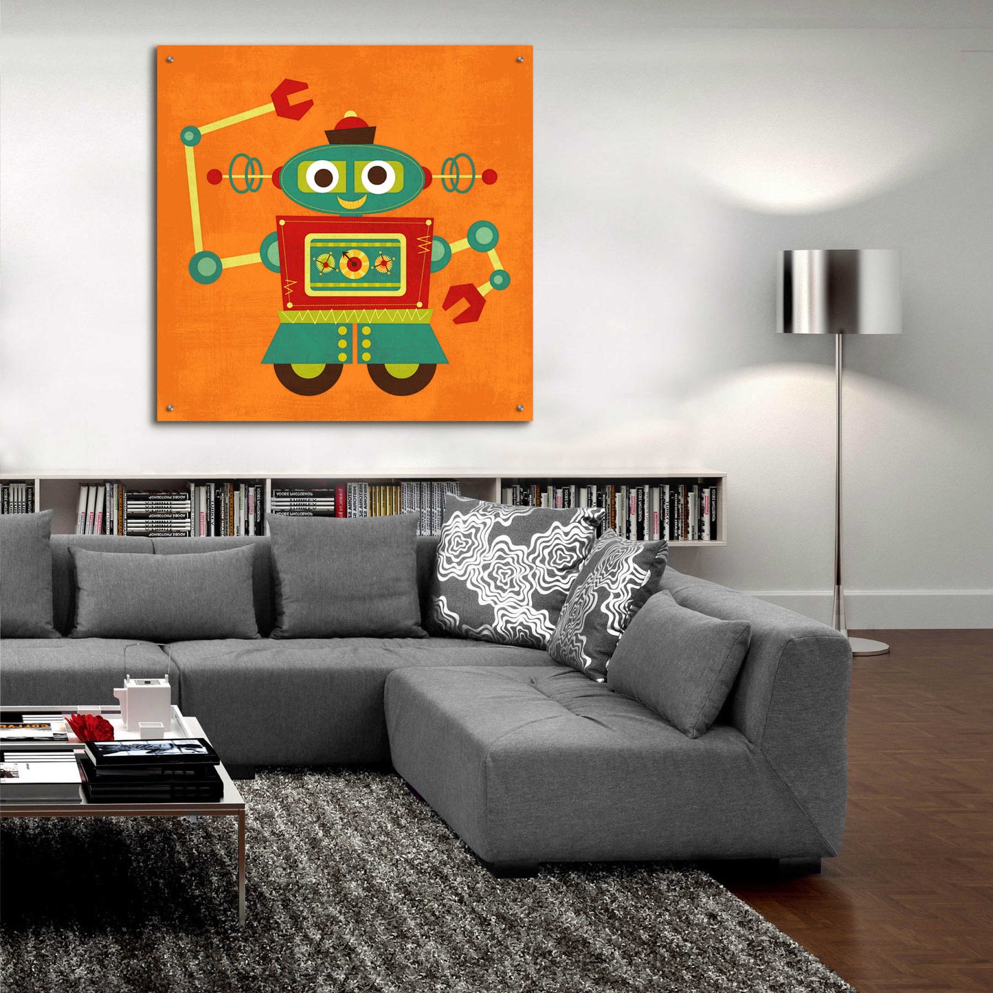 Epic Art 'Robot 2' by Nancy Lee, Acrylic Glass Wall Art,36x36